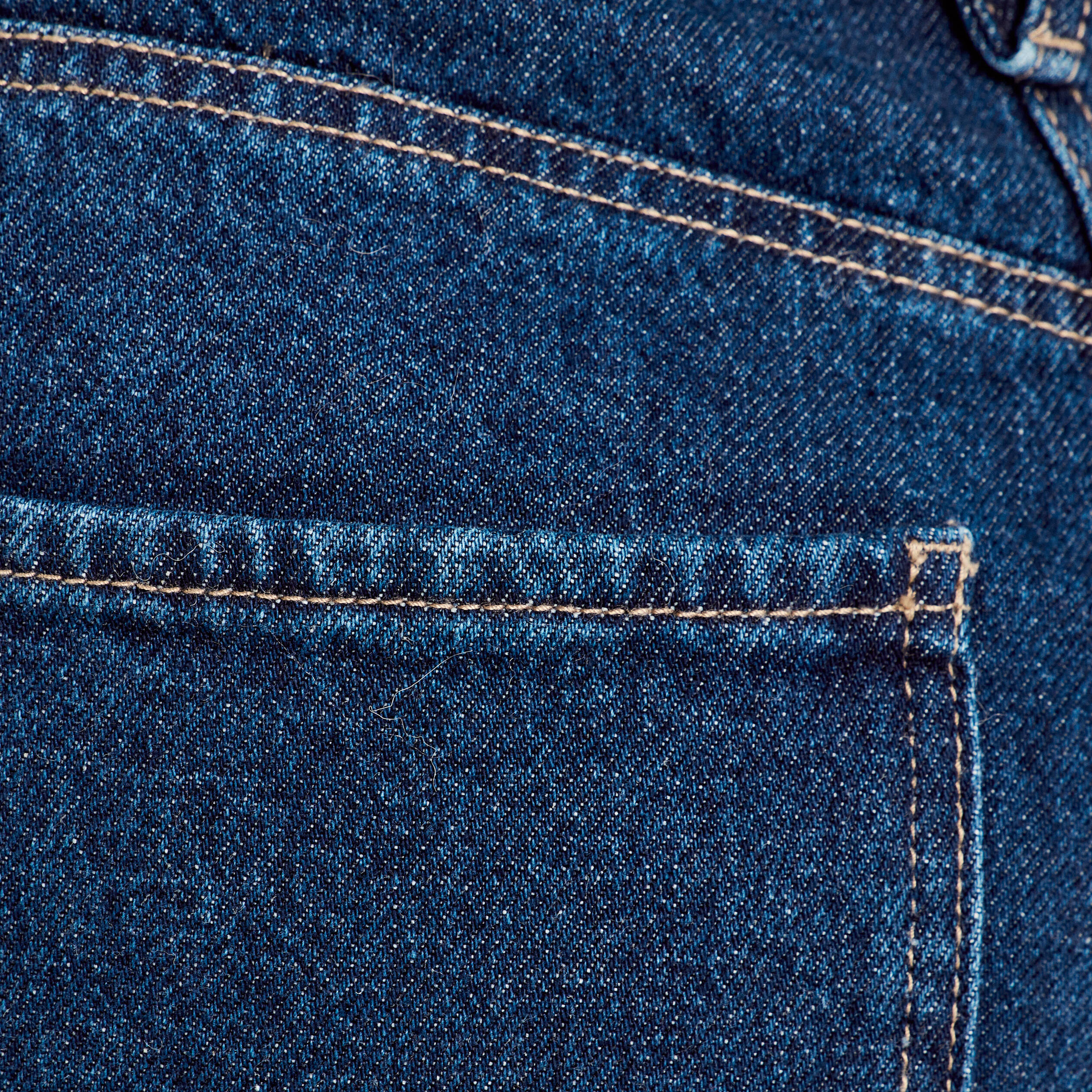 Jeans droit cropped taille haute denim brut femme