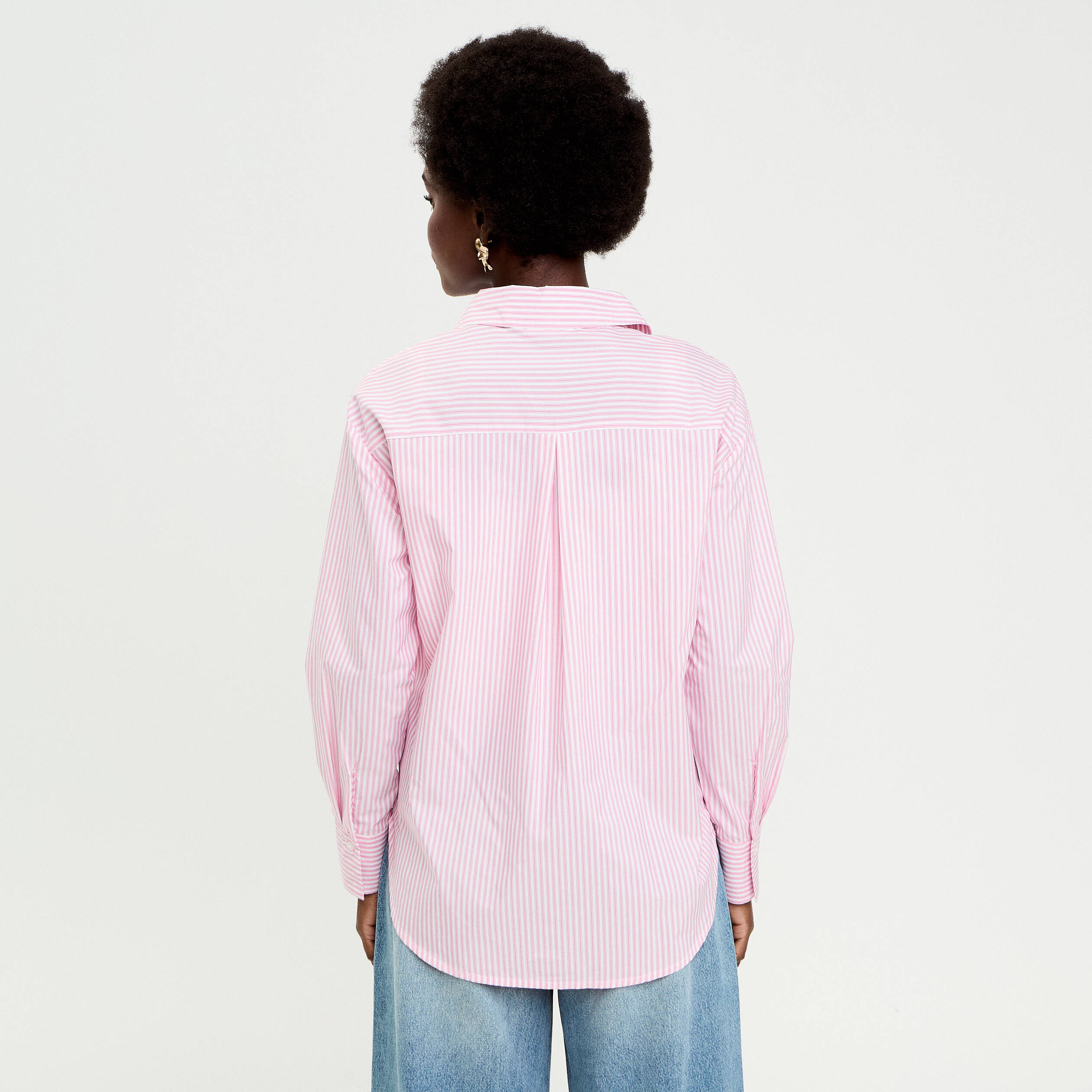 Chemise ray&eacute;e blanc femme