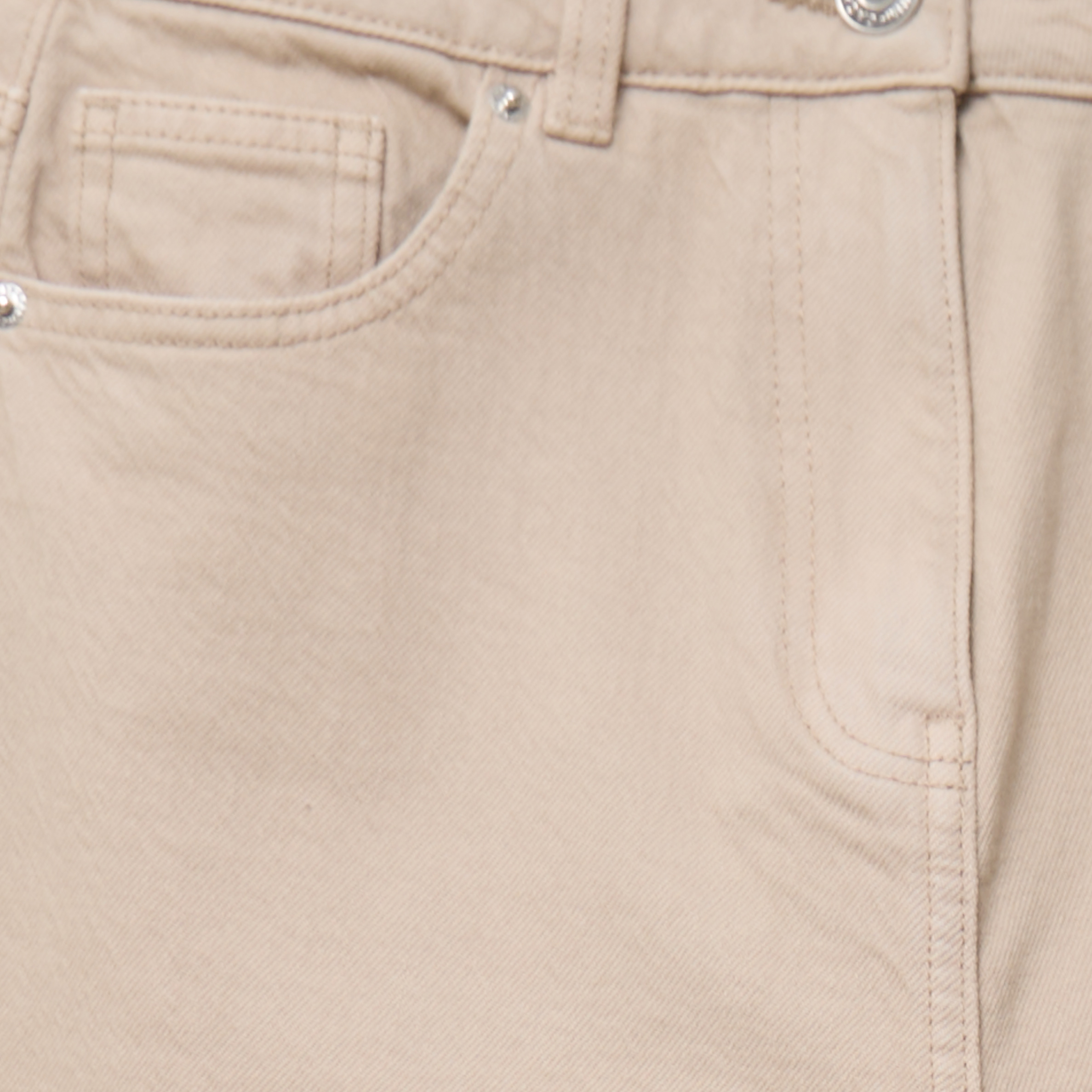 Jean wide leg taille haute beige femme