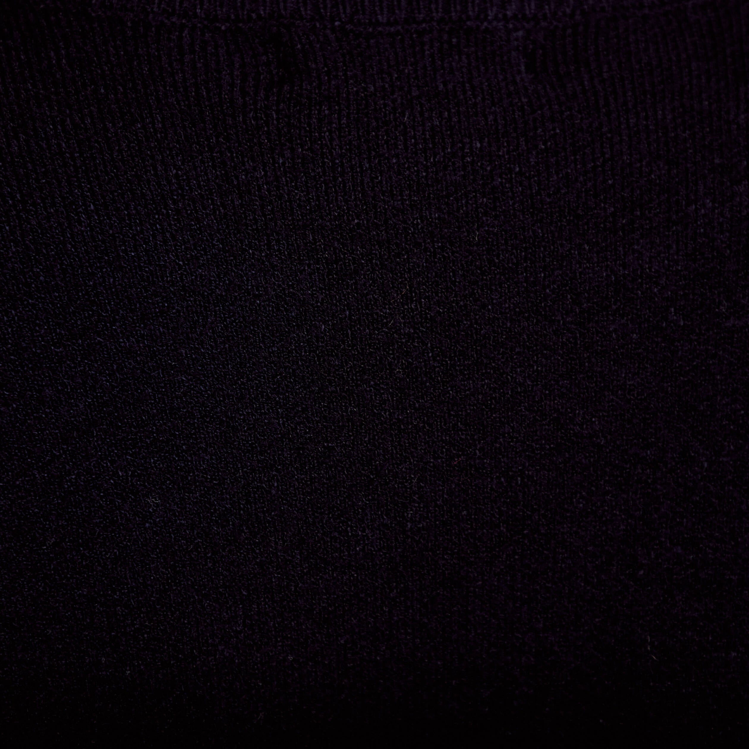 Pull col montant manches longues bleu marine femme