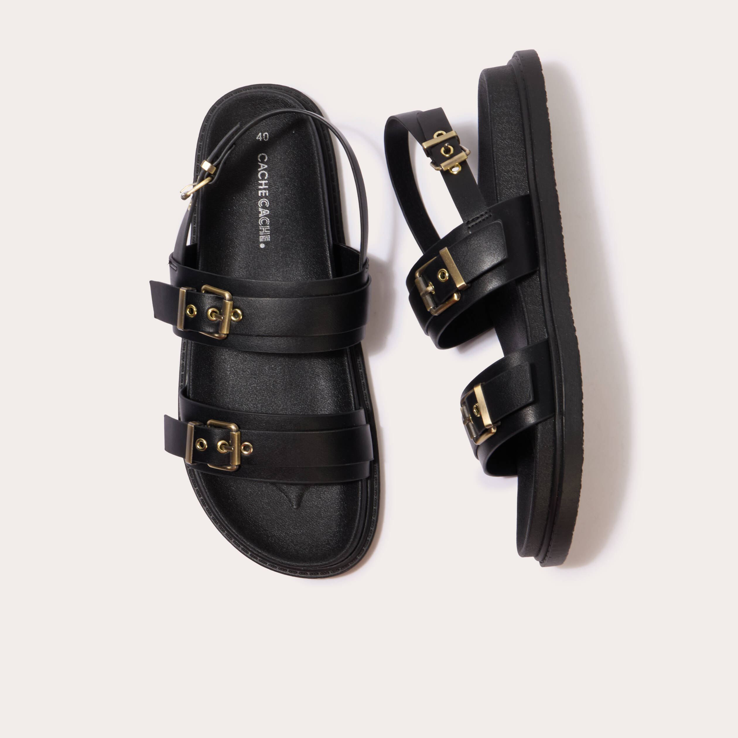 Sandales noir femme