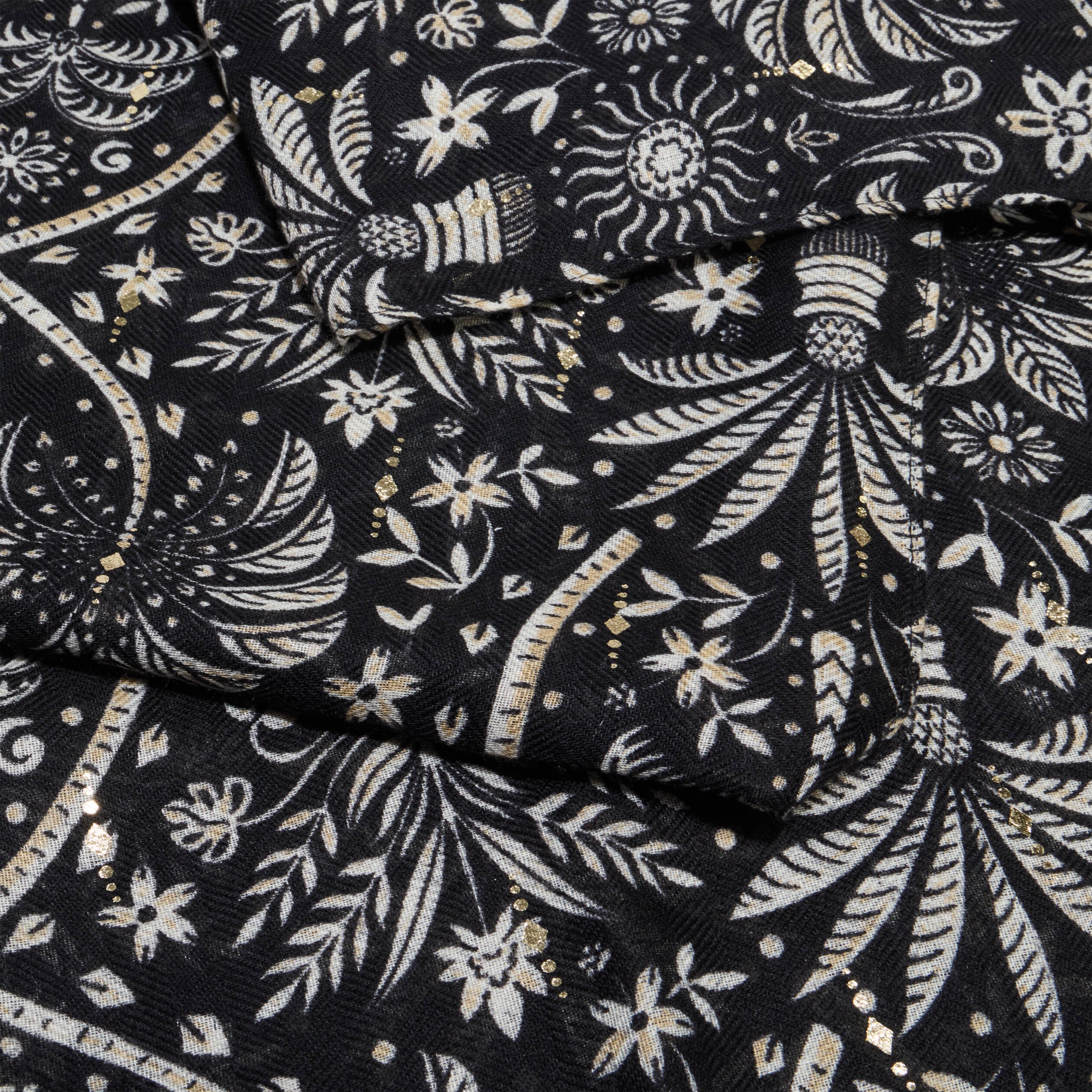 Foulard noir femme