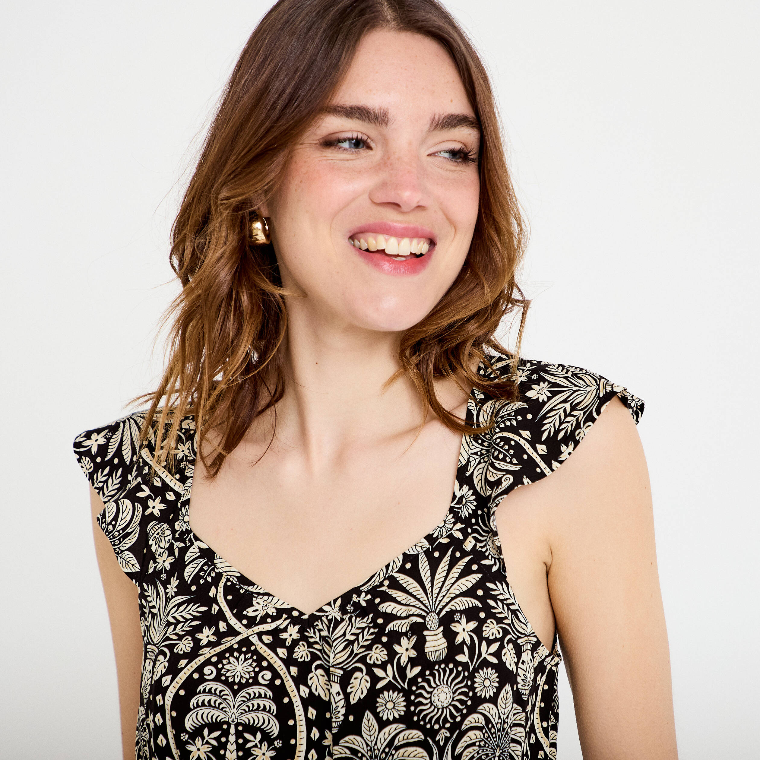 Combinaison sarouel fines bretelles noir femme