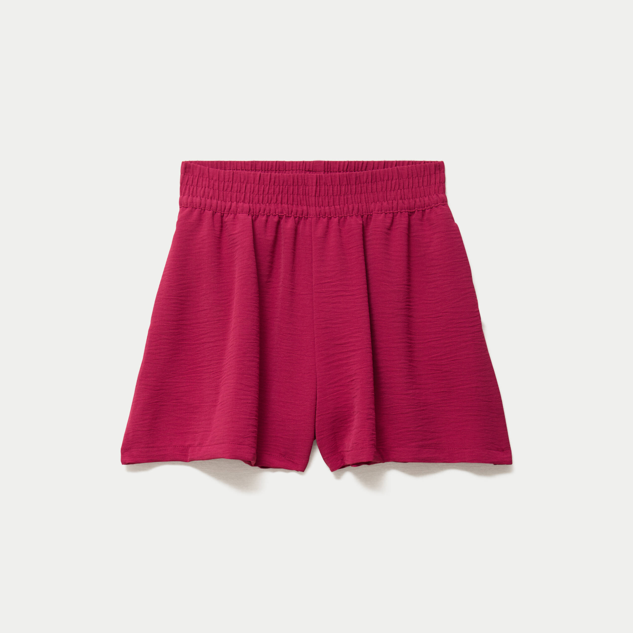 Short fluide regular rouge femme