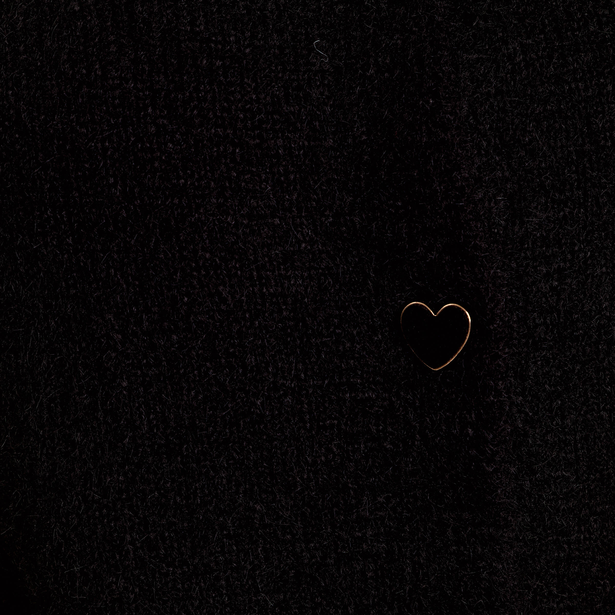 Gilet boutons coeur noir femme