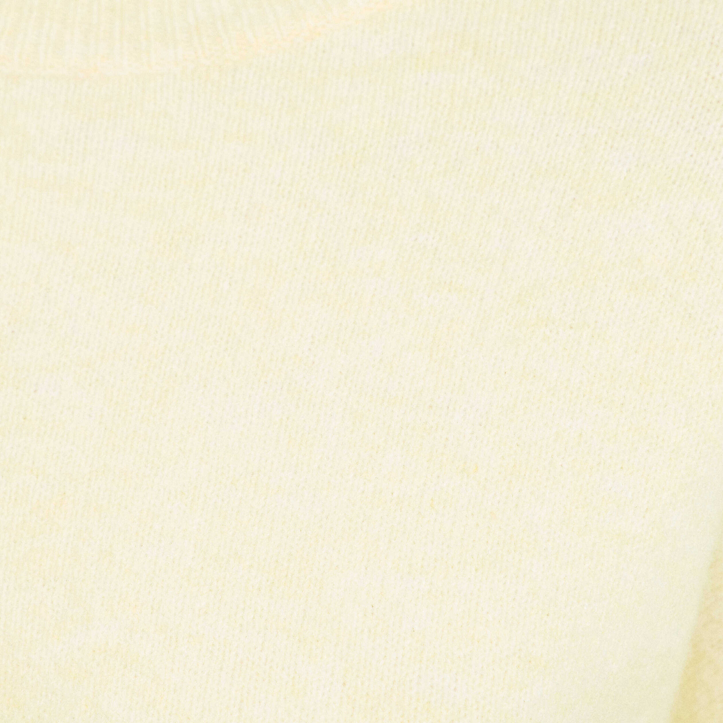 Pull col rond jaune clair femme