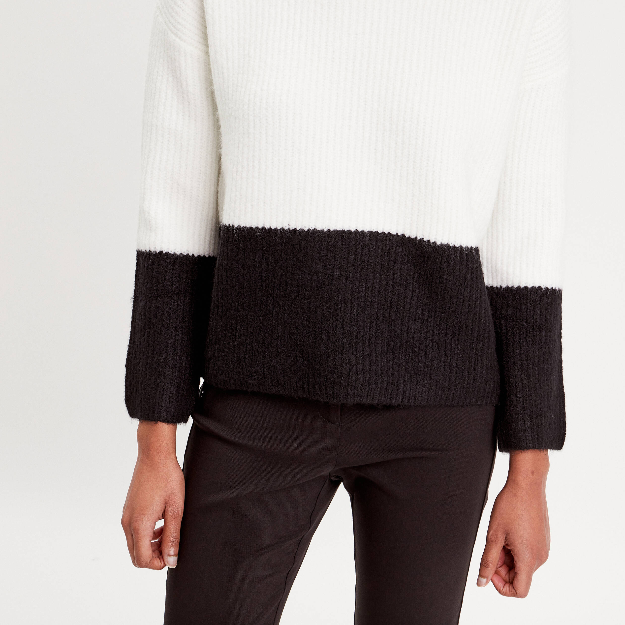Pull Femme Hiver En Jacquard - Col Rond, Manches Longues, Style Vintage Chaud Et Élégant