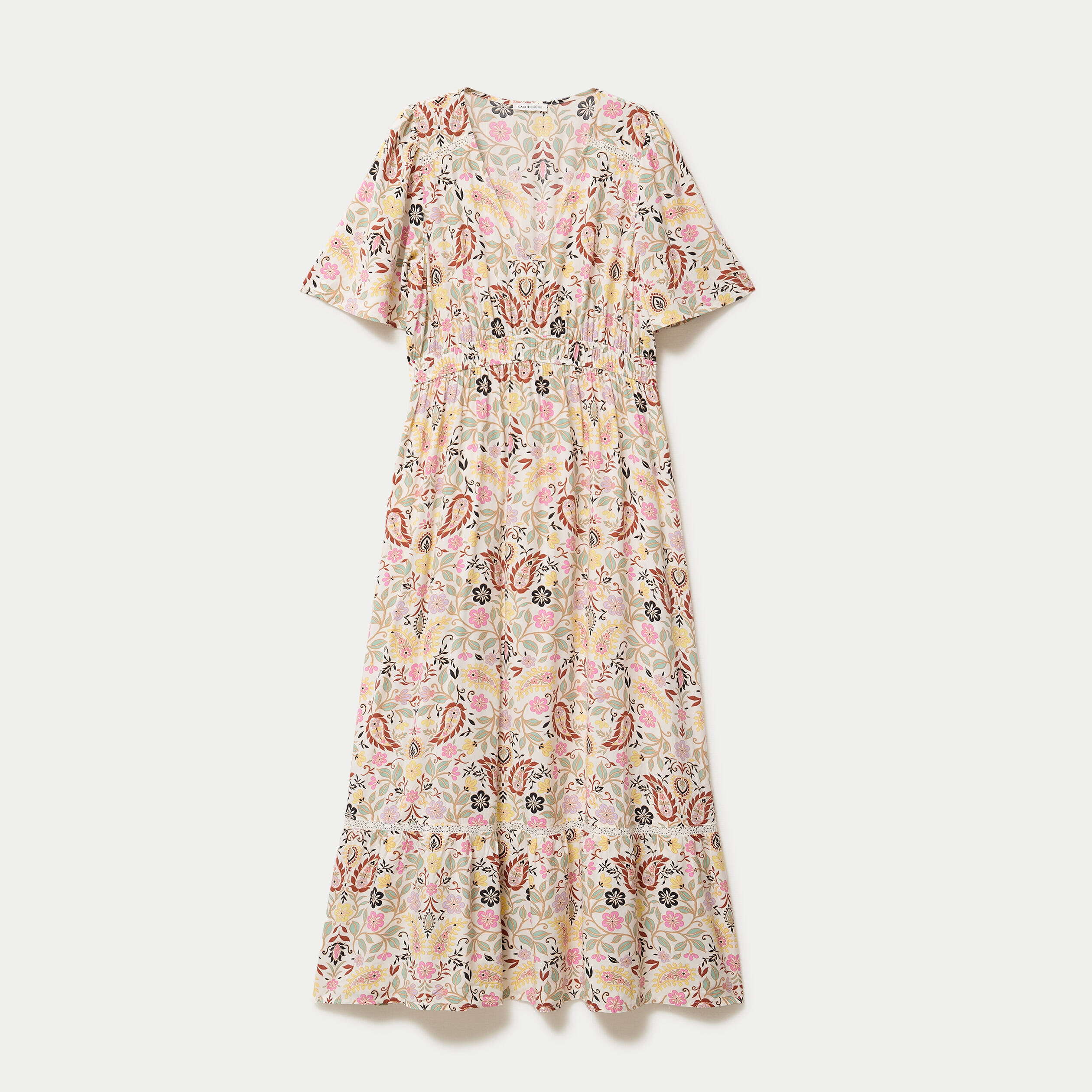 Robe &eacute;vas&eacute;e blanc femme