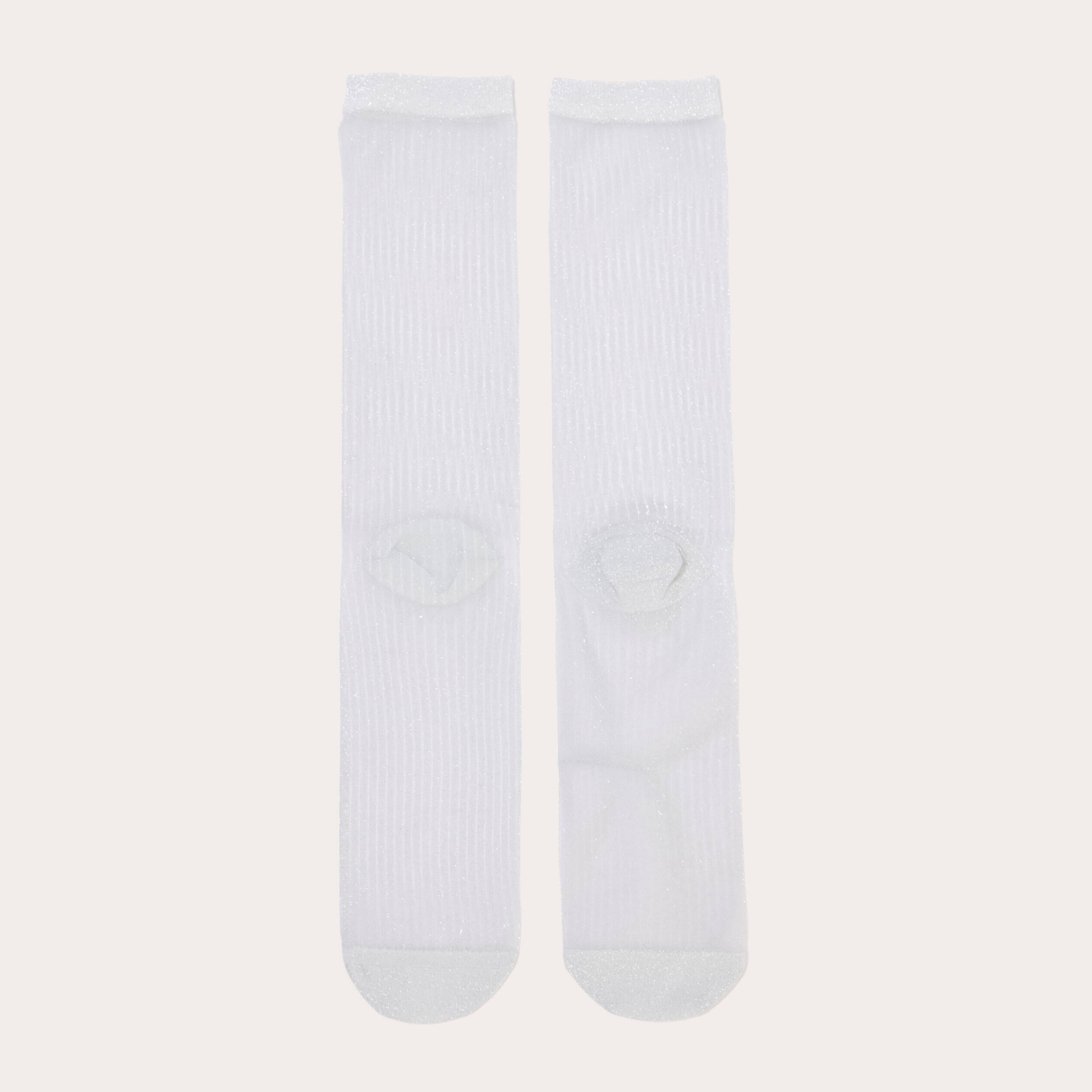 Chaussettes couleur argent femme