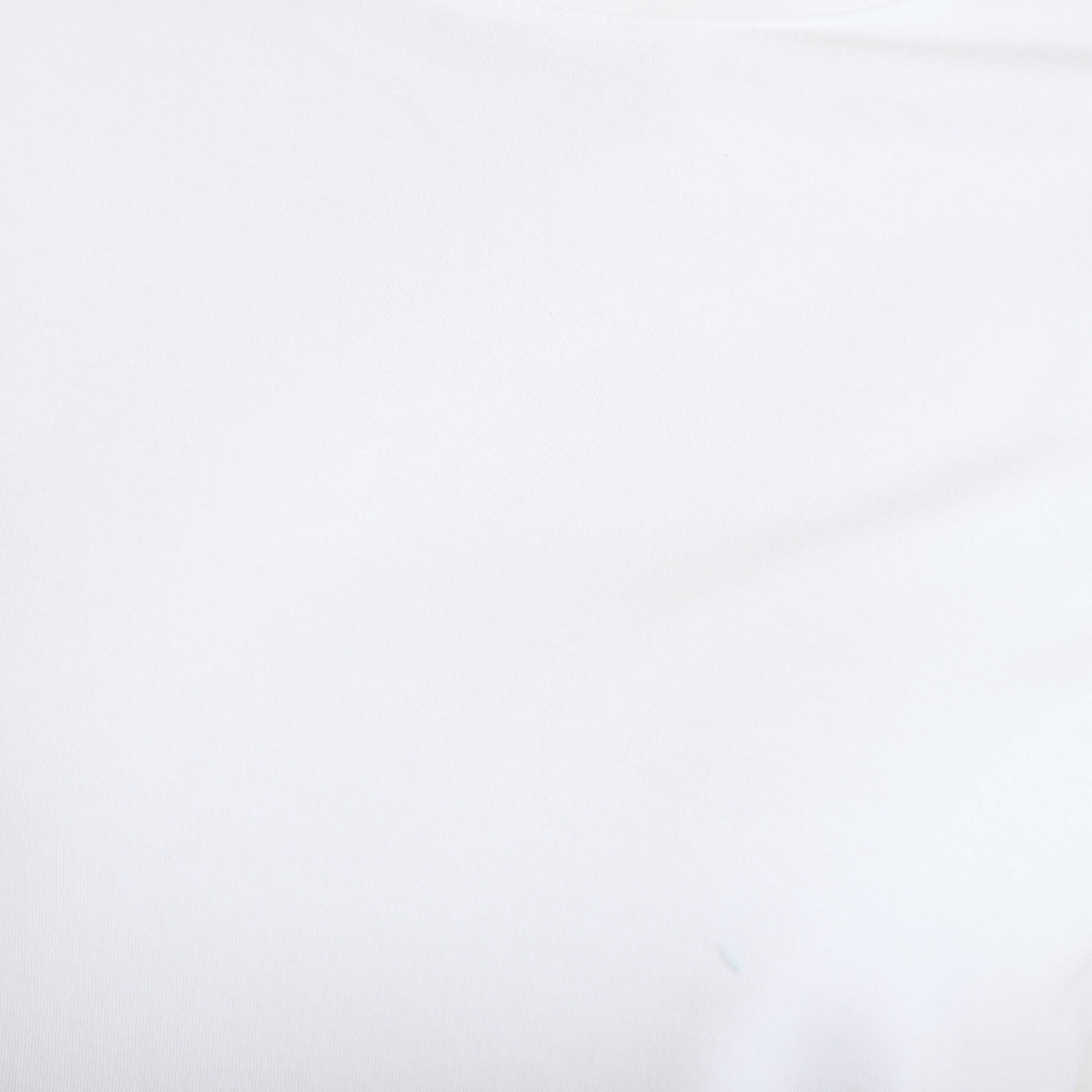 T-shirt col rond manches courtes blanc femme