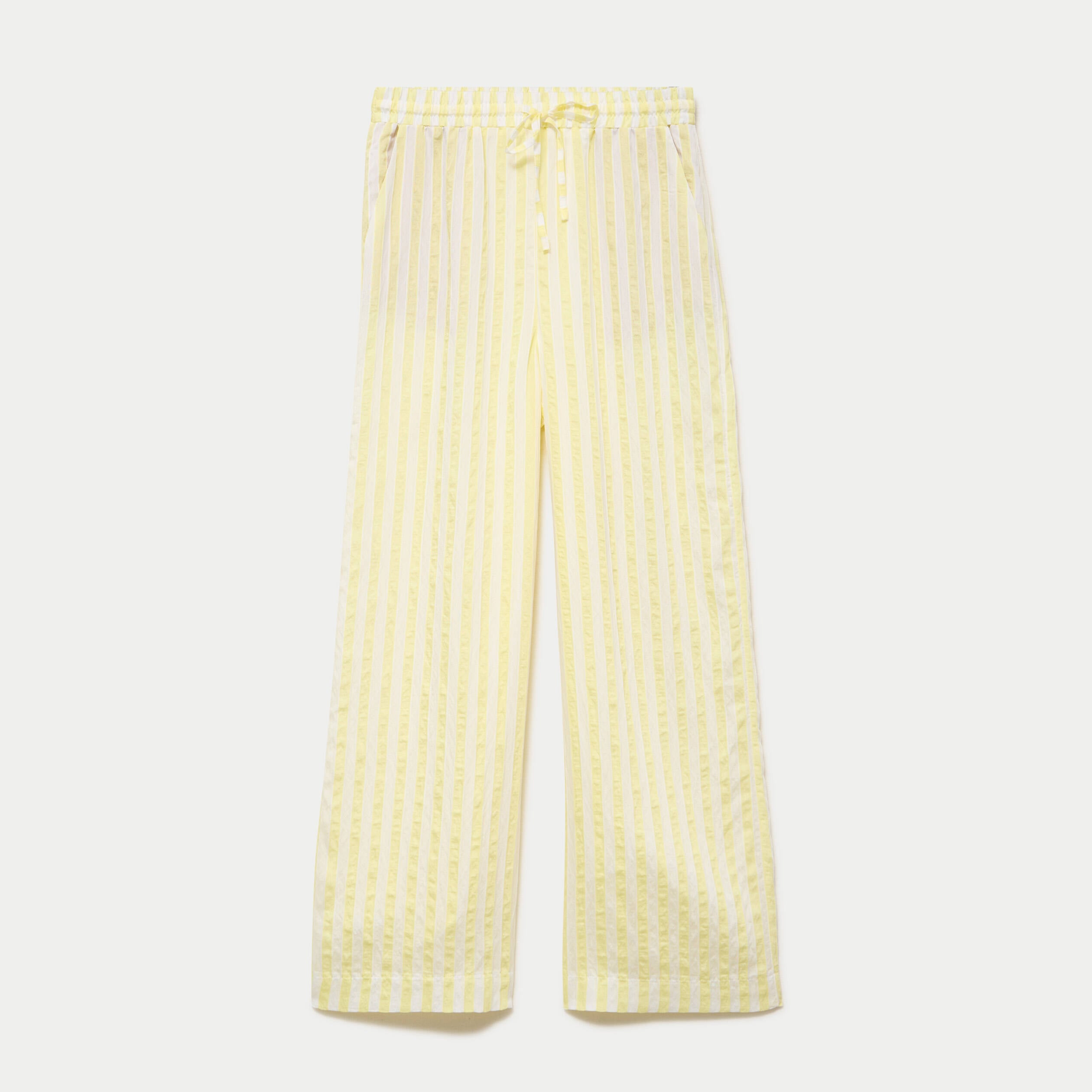Pantalon bootcut taille standard jaune femme