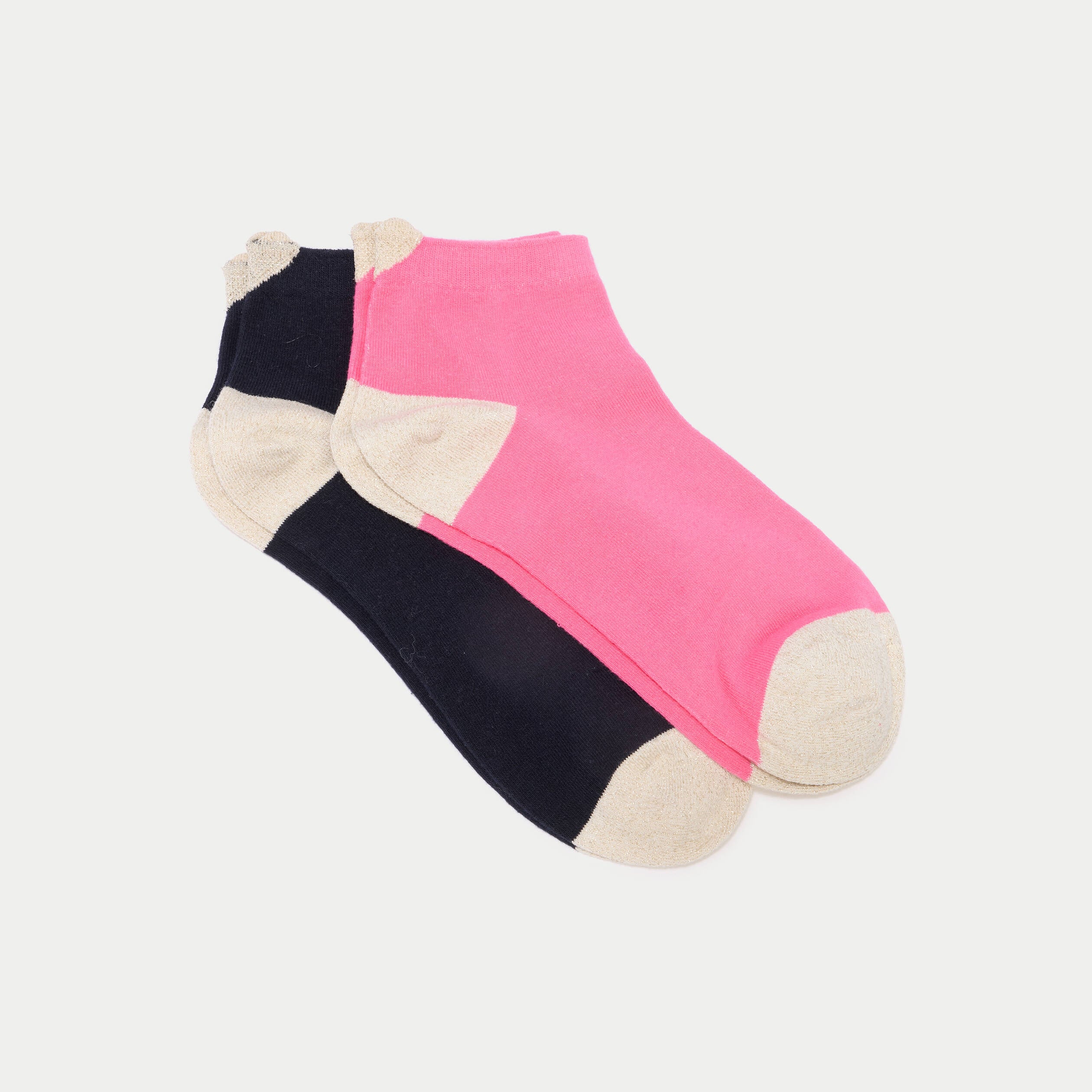 Lot 2 paires de chaussettes bleu marine femme