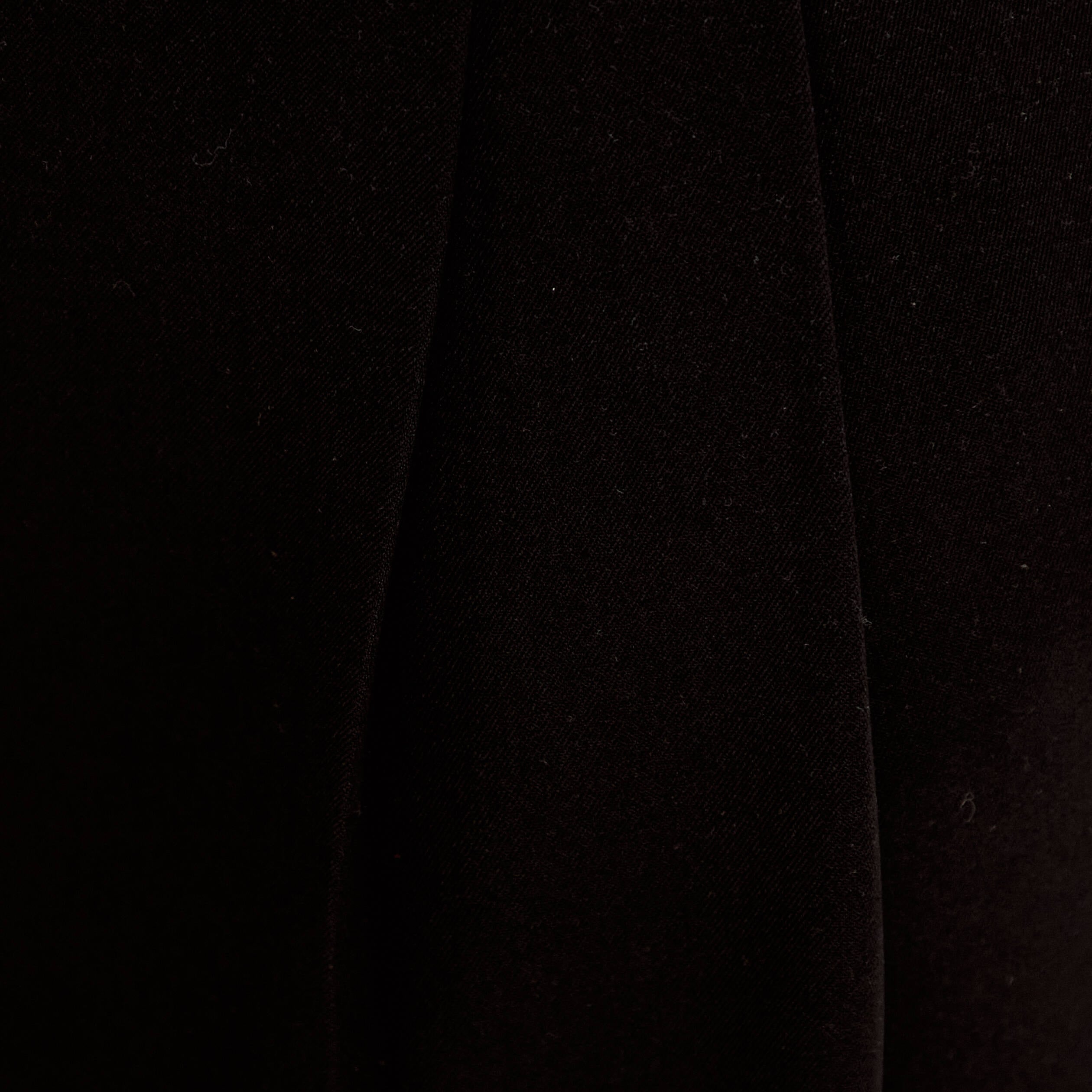 Bermuda large taille haute noir femme