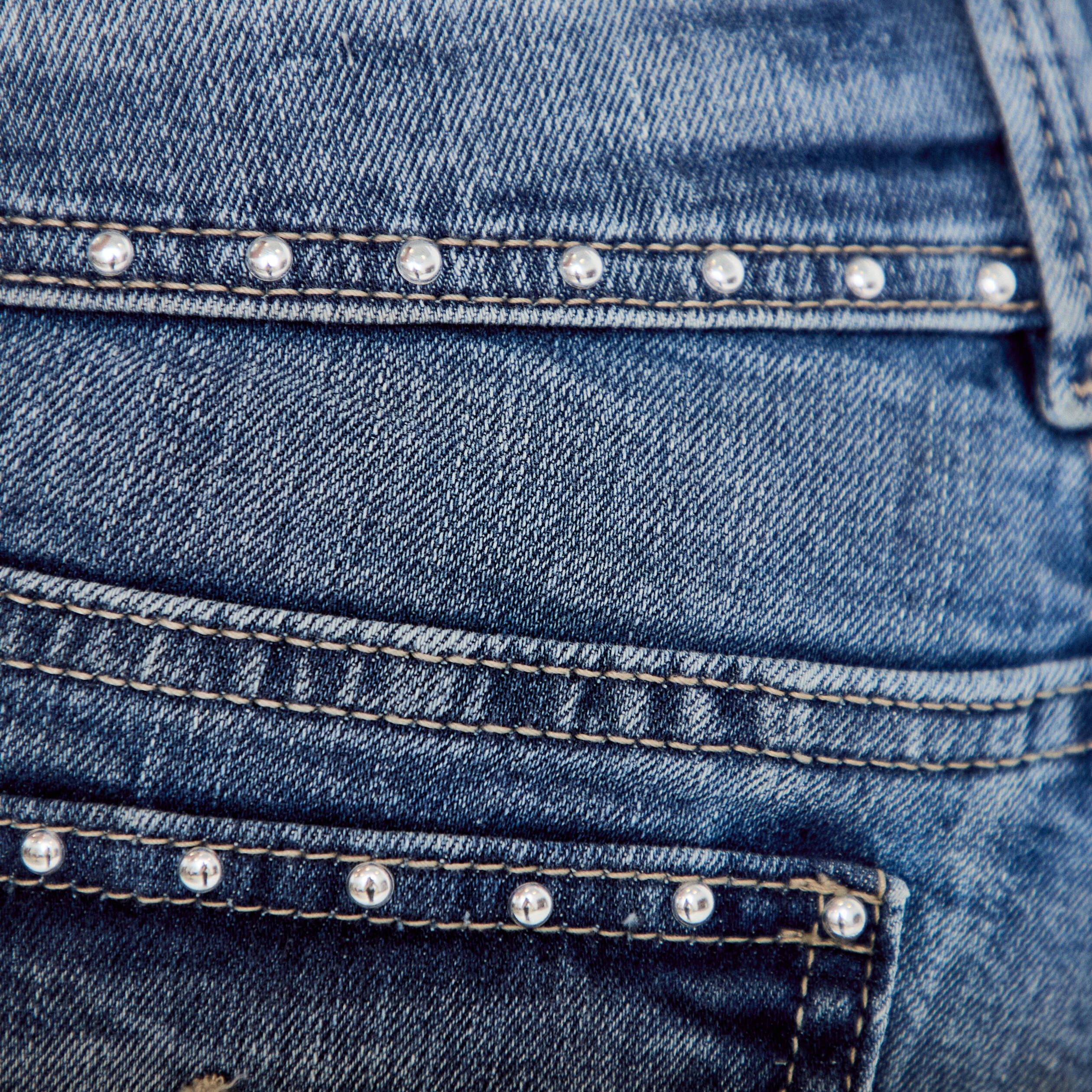 Jean bootcut taille basse denim triple stone femme