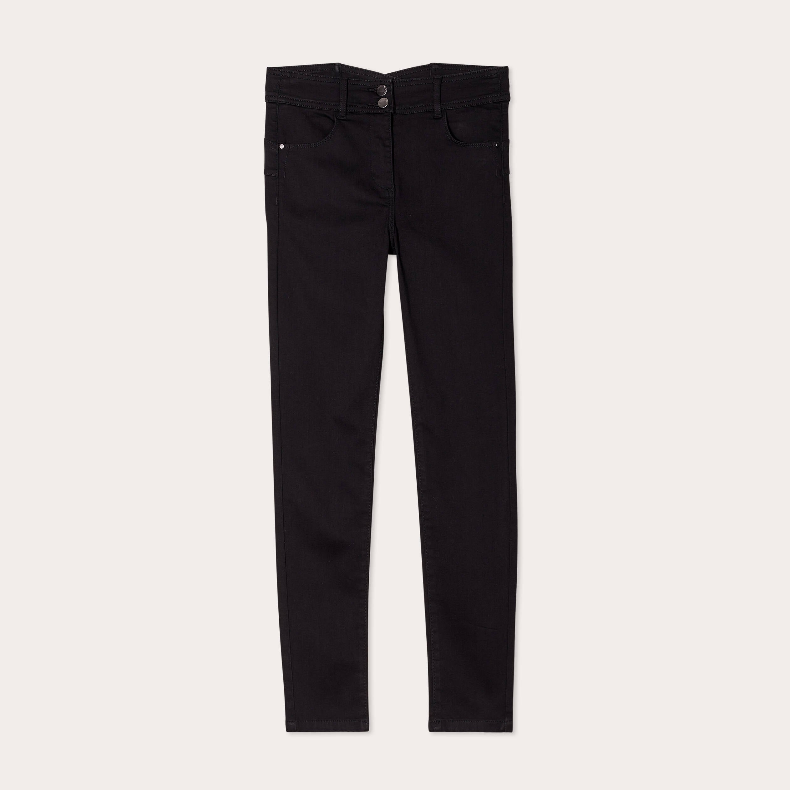Jeans slim push-up denim noir femme