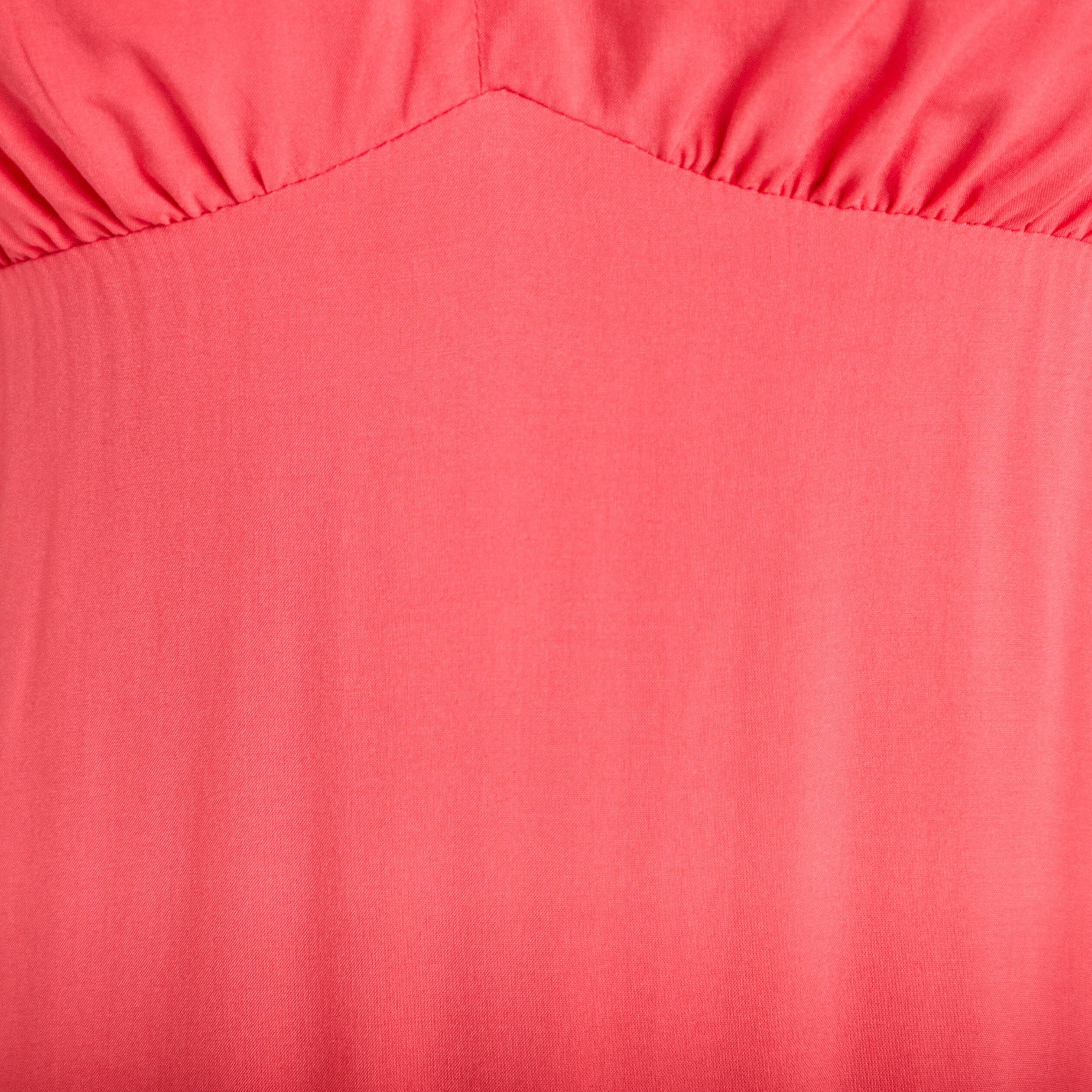 Robe &eacute;vas&eacute;e 3/4 col coeur bretelles rose femme