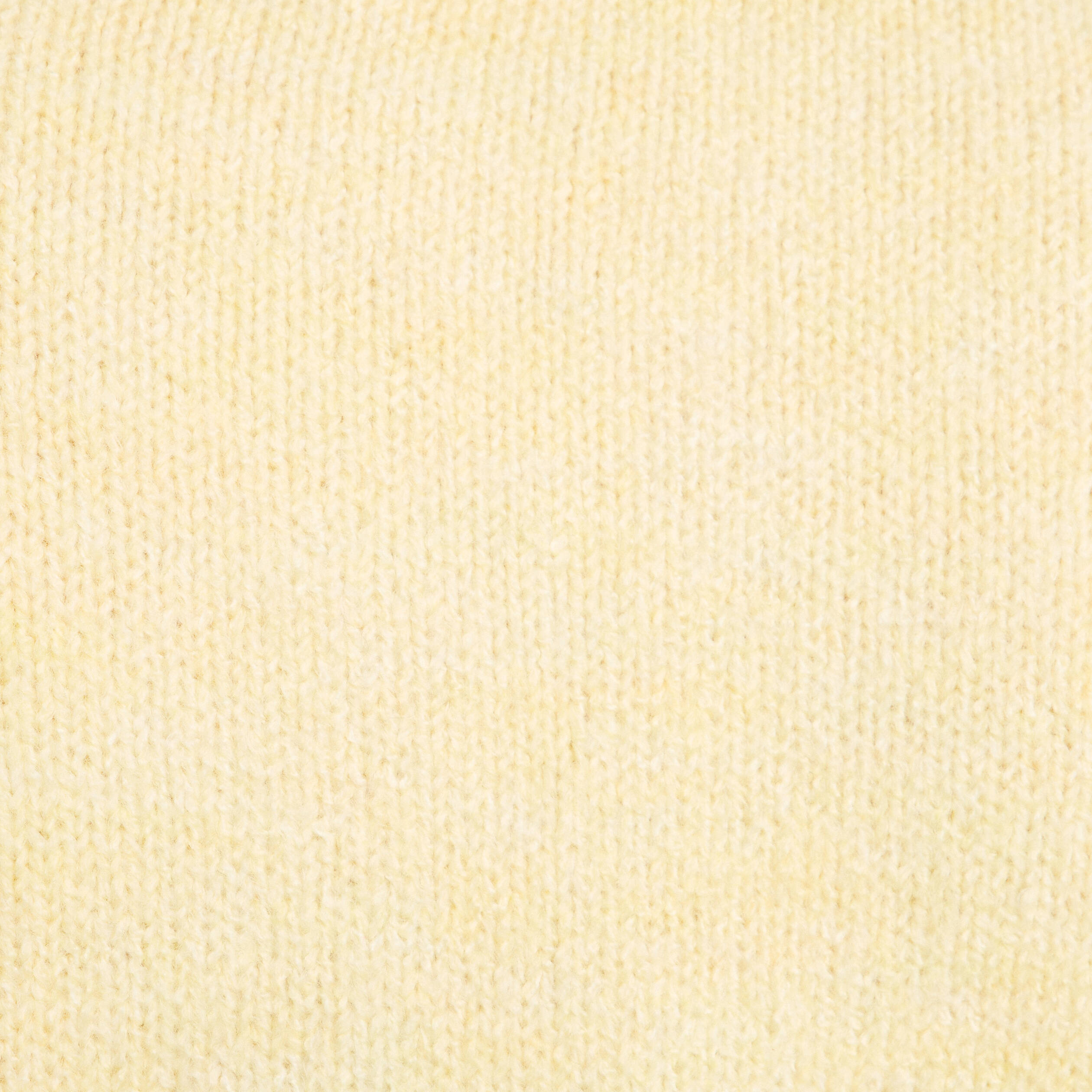 Gilet court nou&eacute; jaune clair femme