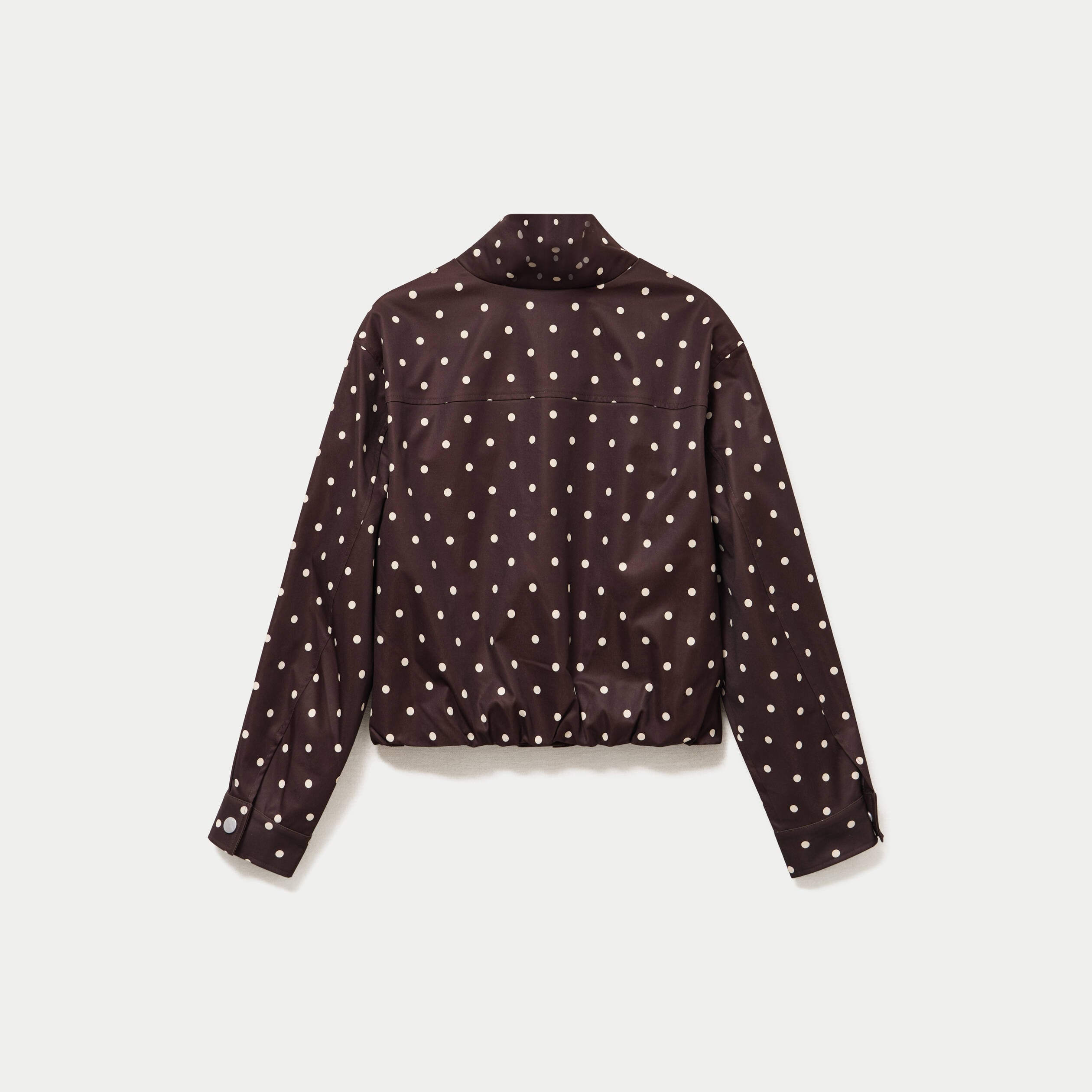 Veste oversize manches longues marron chocolat femme