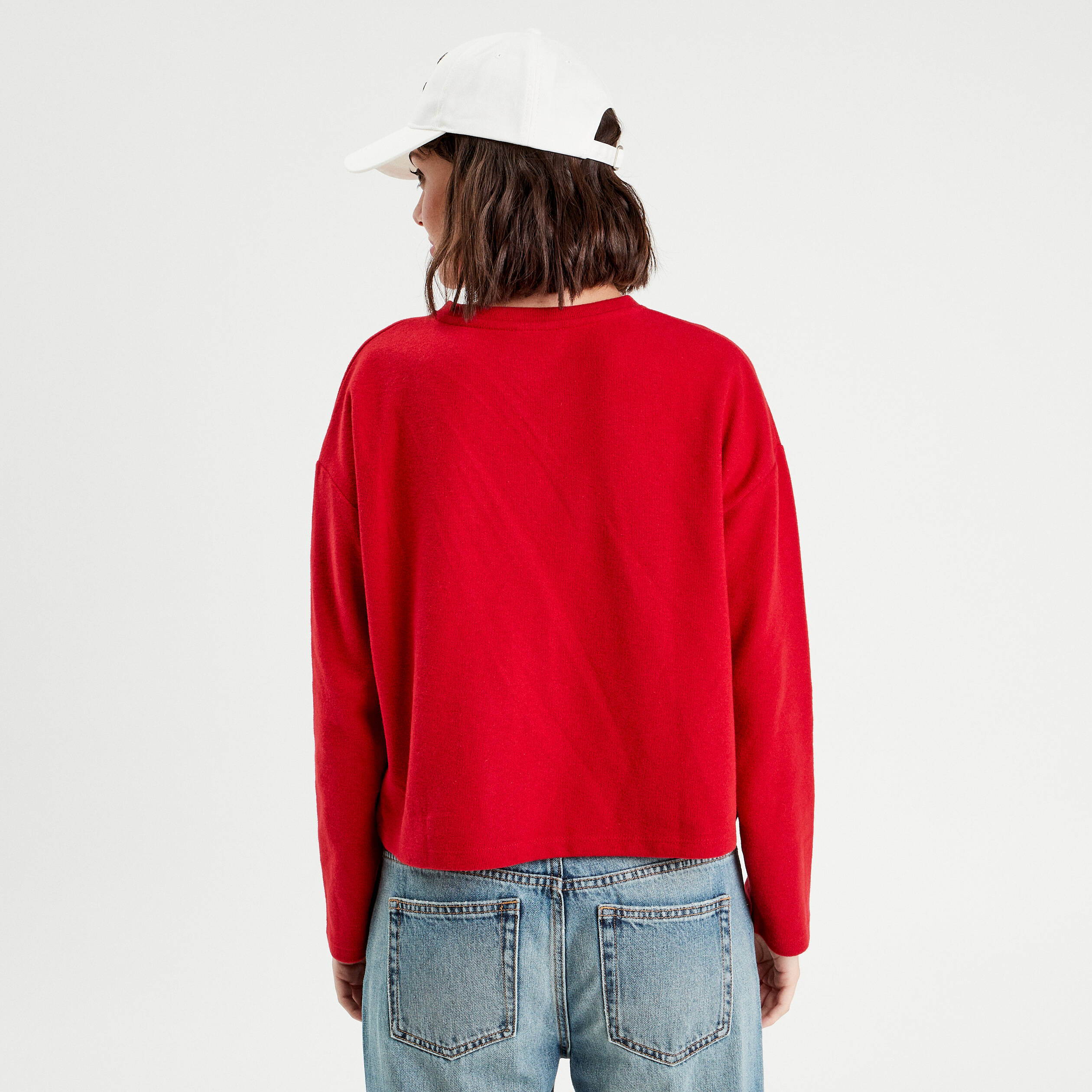 Pull Femme Chaud Et Léger – Col Carré, Manches Longues, Coupe Ample, Décontracté, Facile à Porter