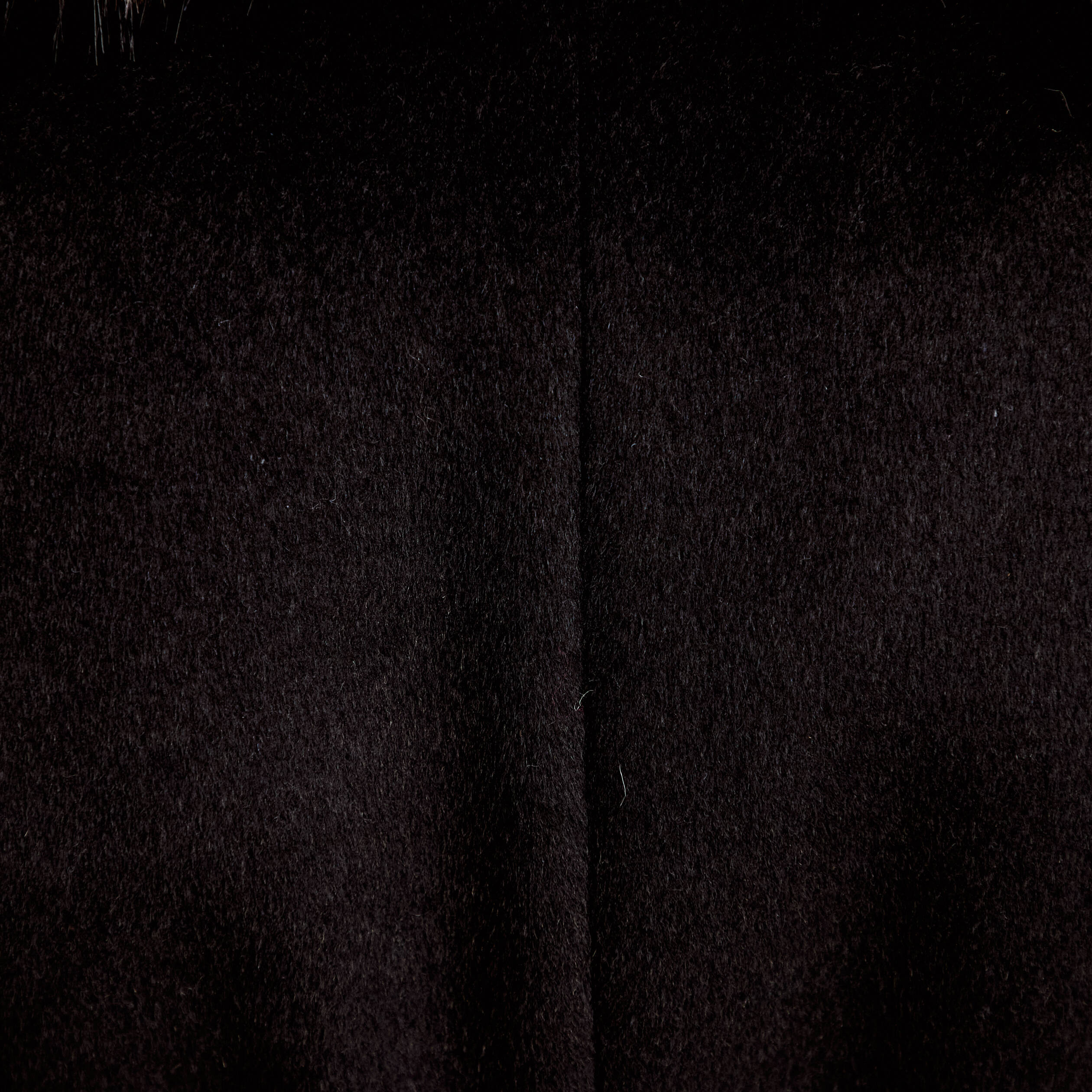 Manteau cintr&eacute; col ch&acirc;le manches longues noir femme