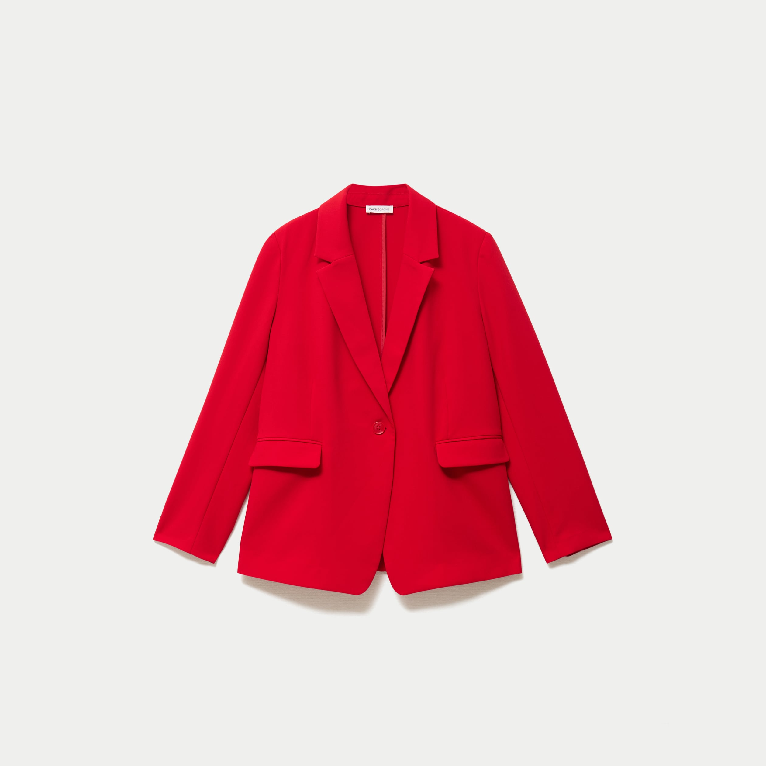 Veste esprit blazer rouge femme