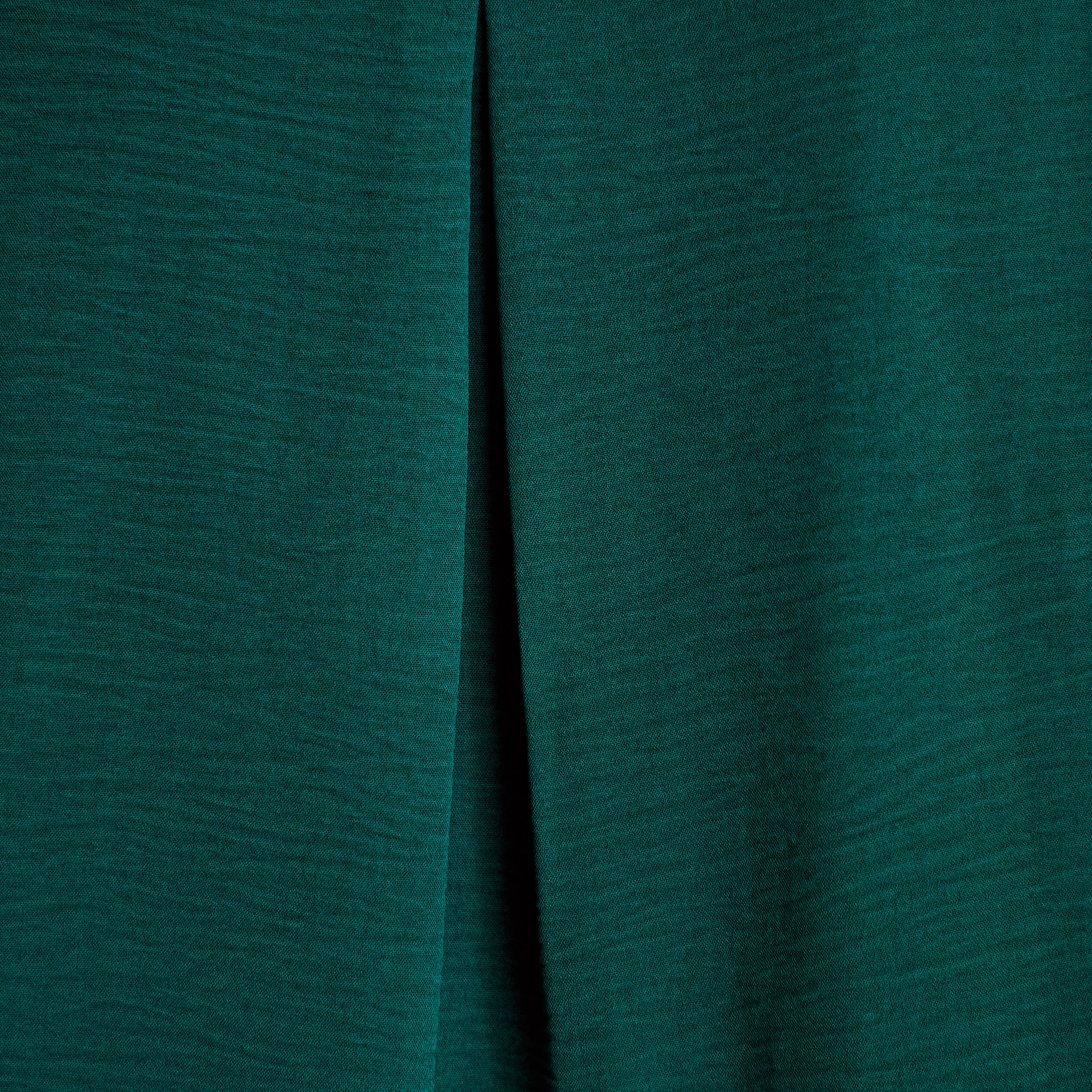 Blouse manches longues vert fonc&eacute; femme