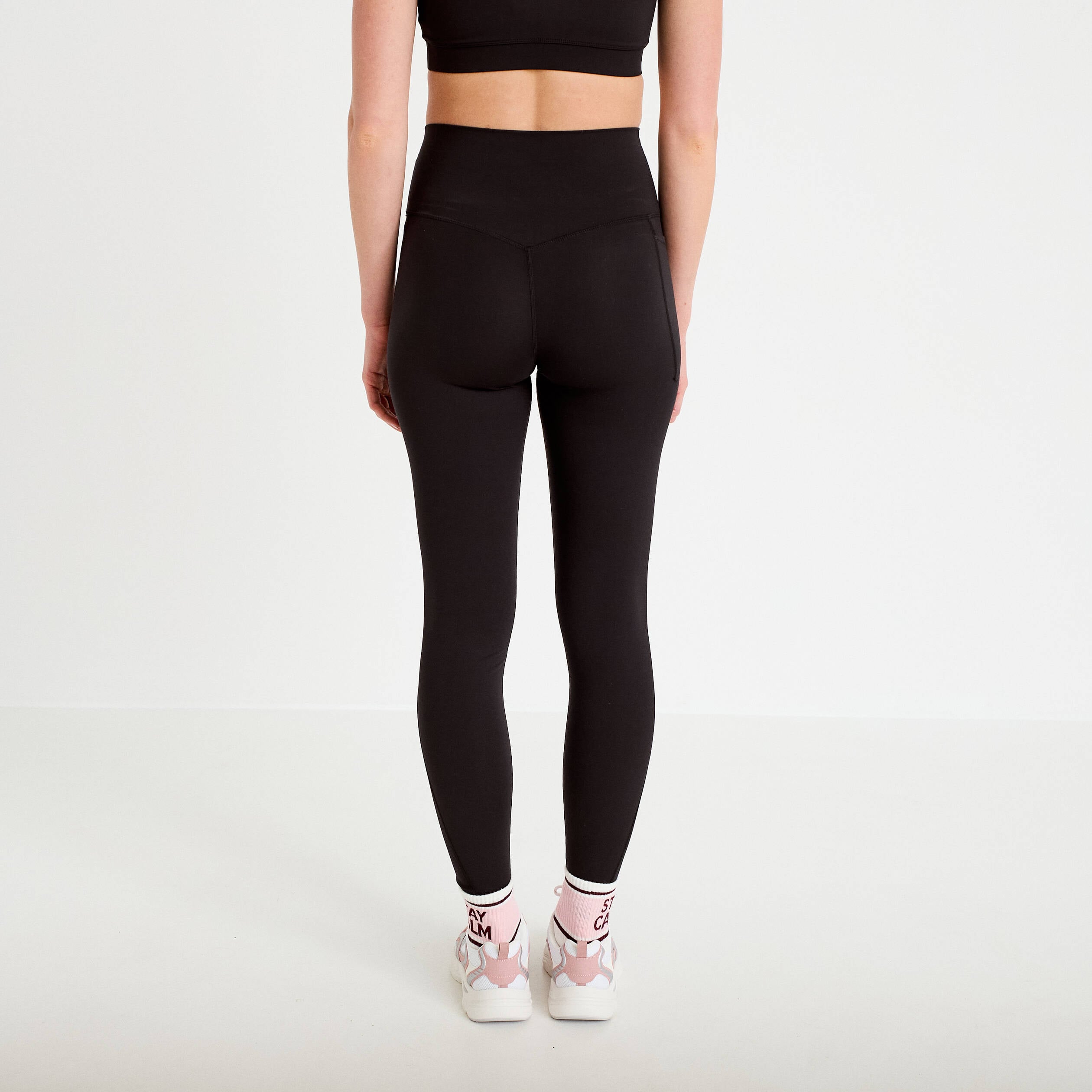 Legging taille haute noir femme