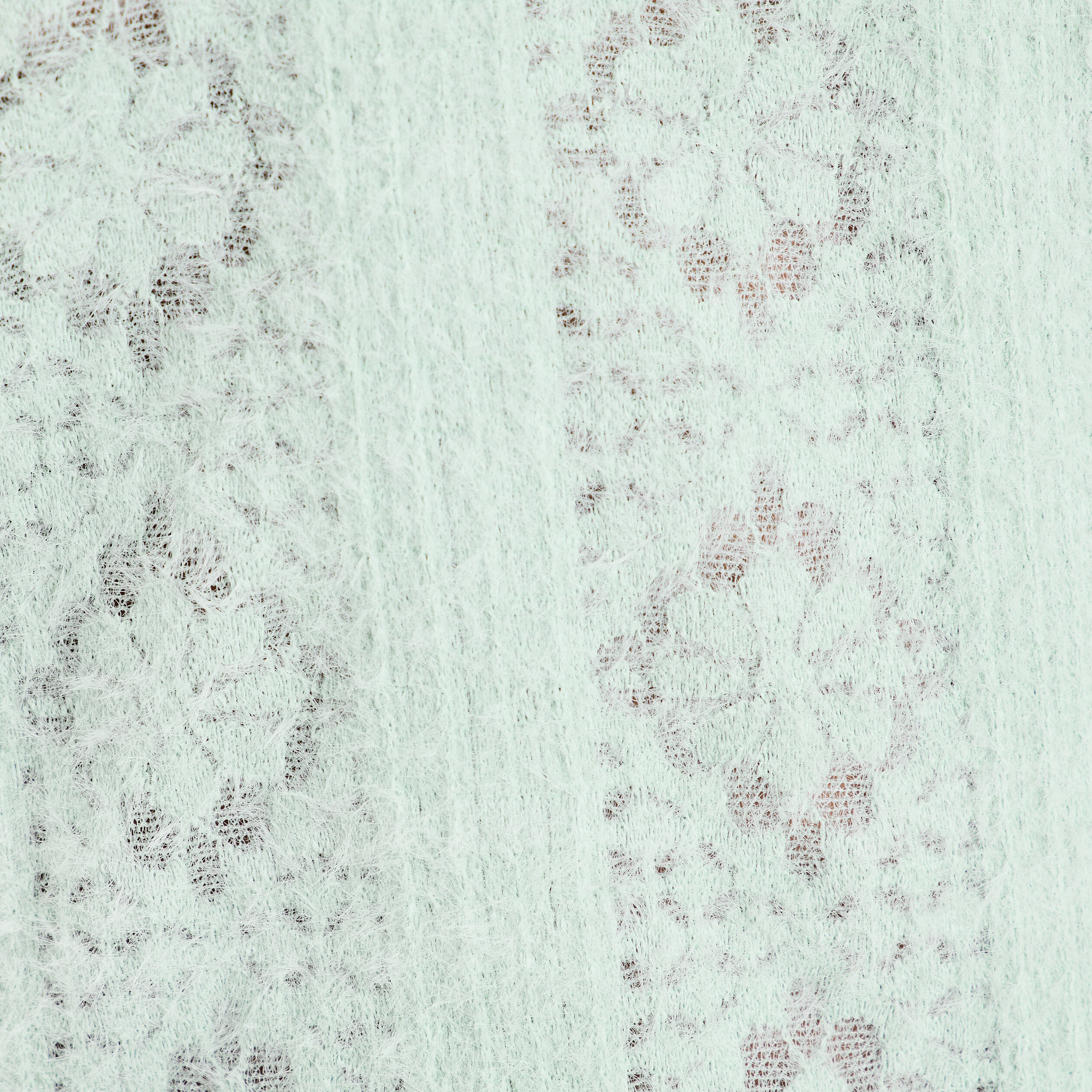 Pull cintr&eacute; ajour&eacute; manches longues vert clair femme