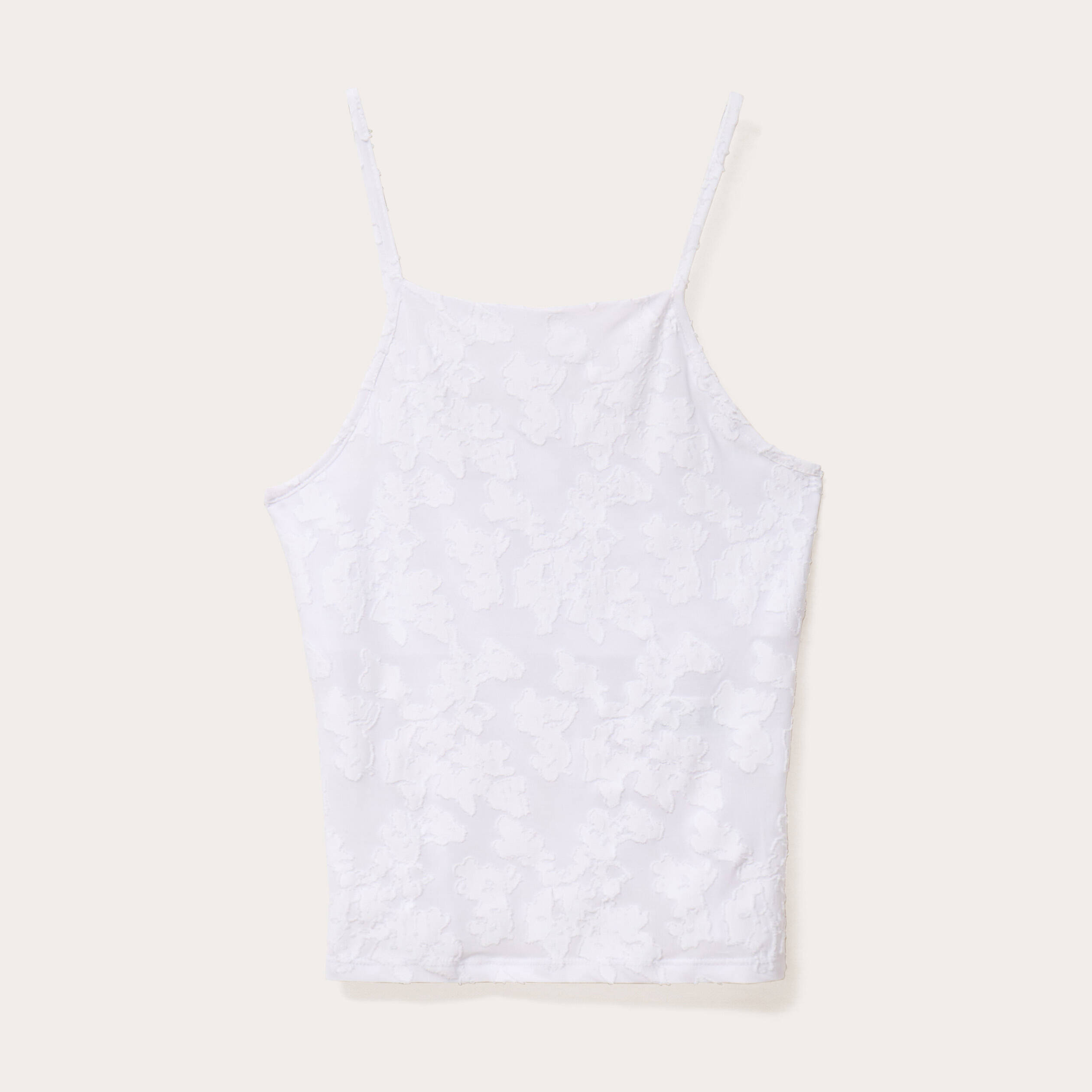 D&eacute;bardeur ajust&eacute; dentelle blanc femme