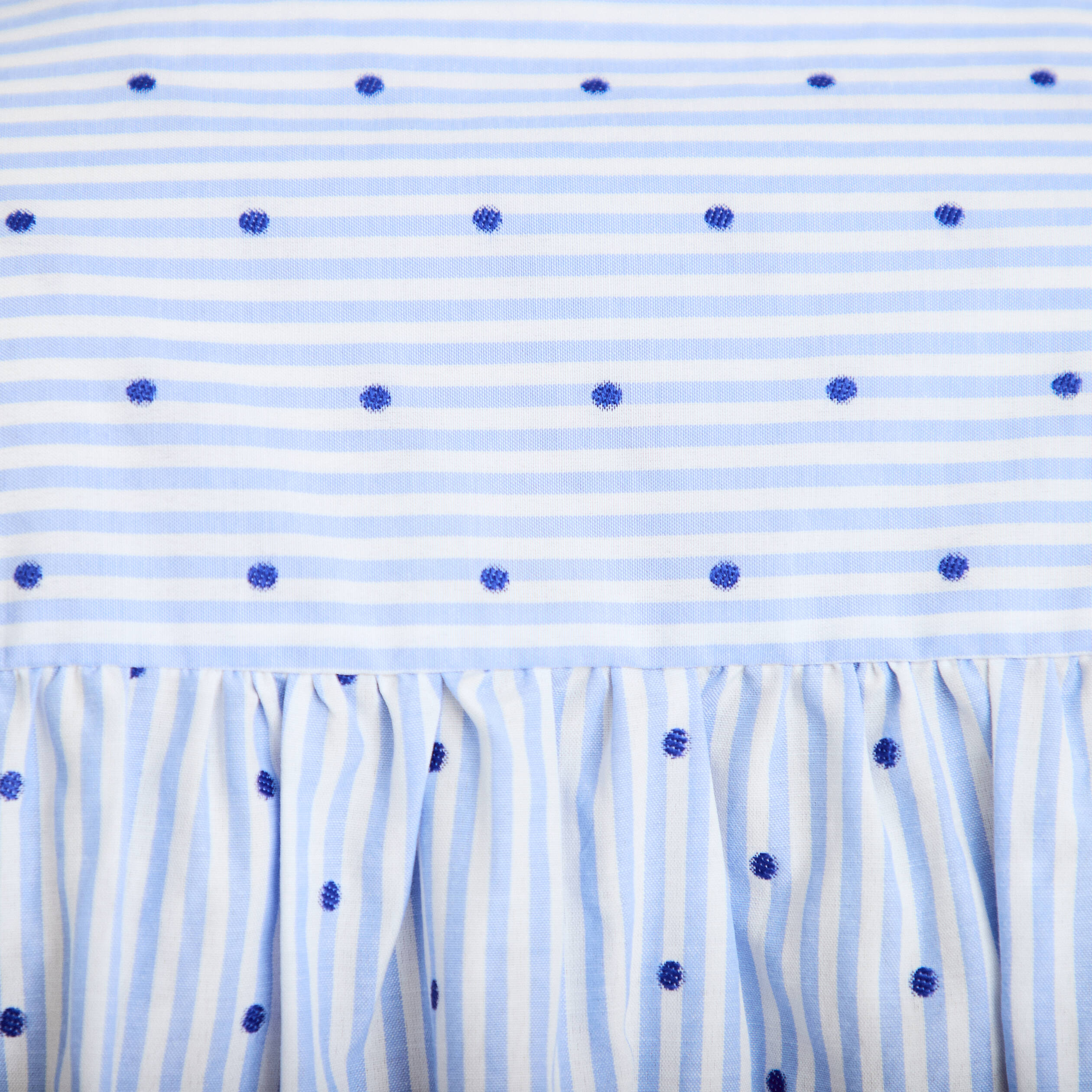 Chemise coupe ample manches 3/4 bleu femme