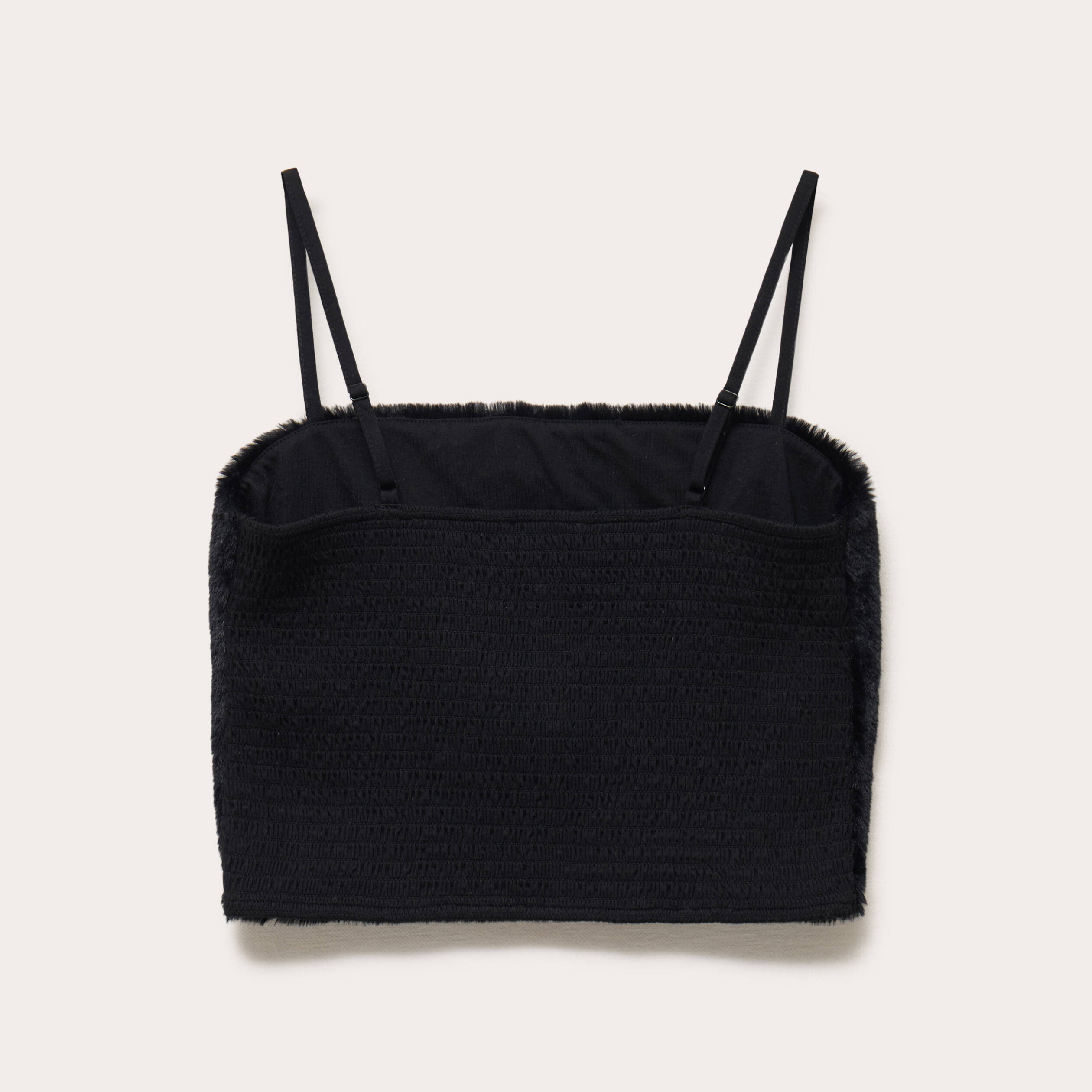 D&eacute;bardeur fausse fourrure noir femme