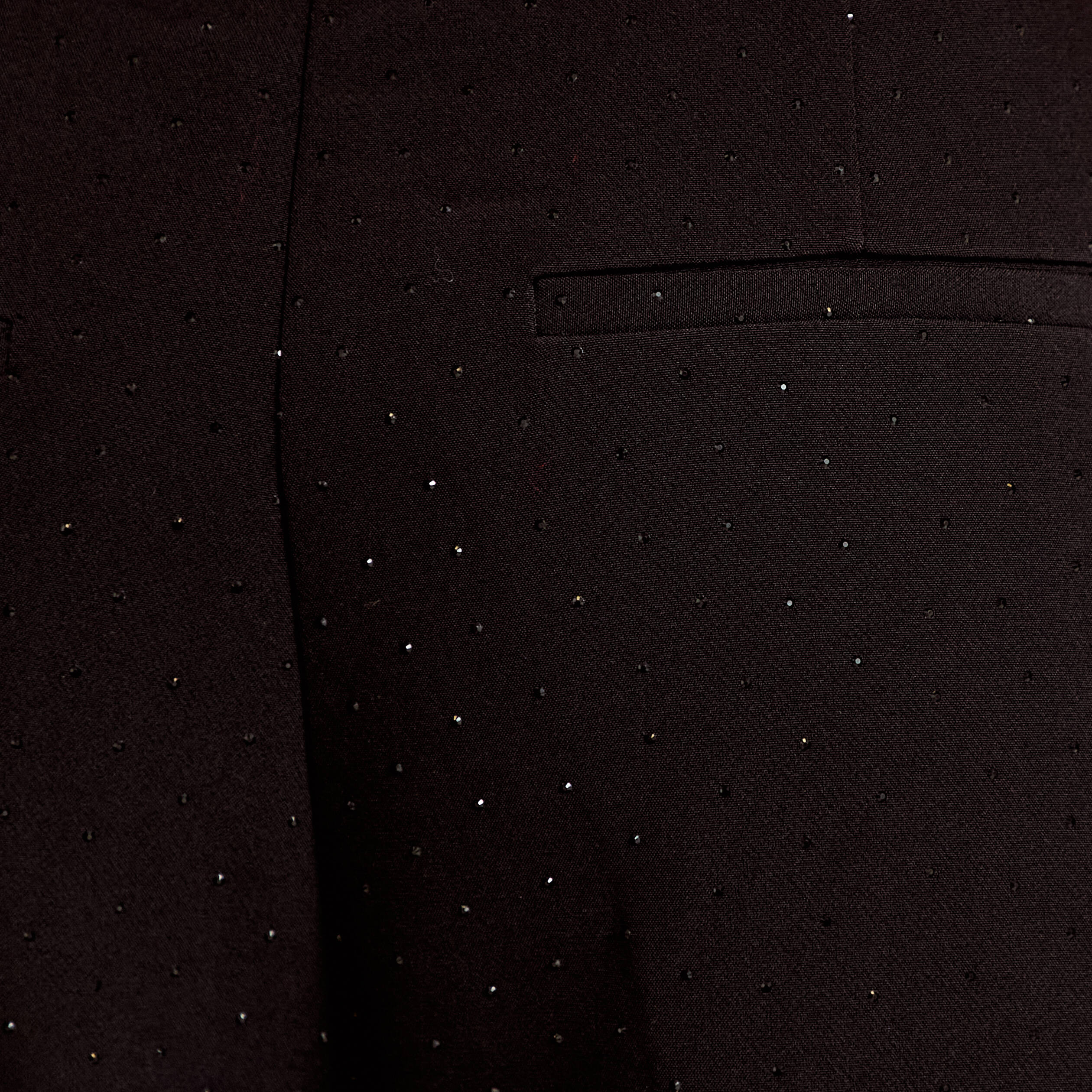 Pantalon bootcut &agrave; strass noir femme