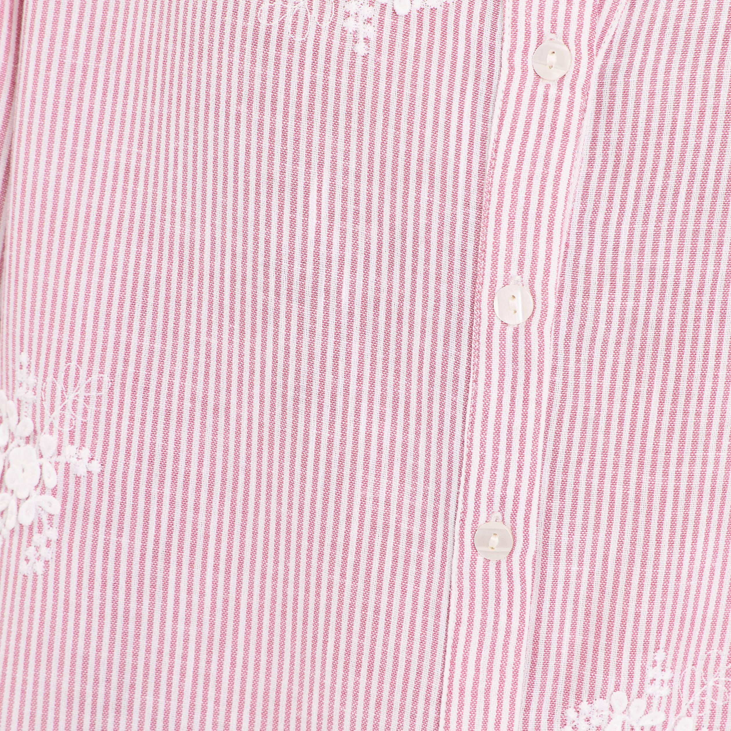 Blouse col tunisien rouge femme