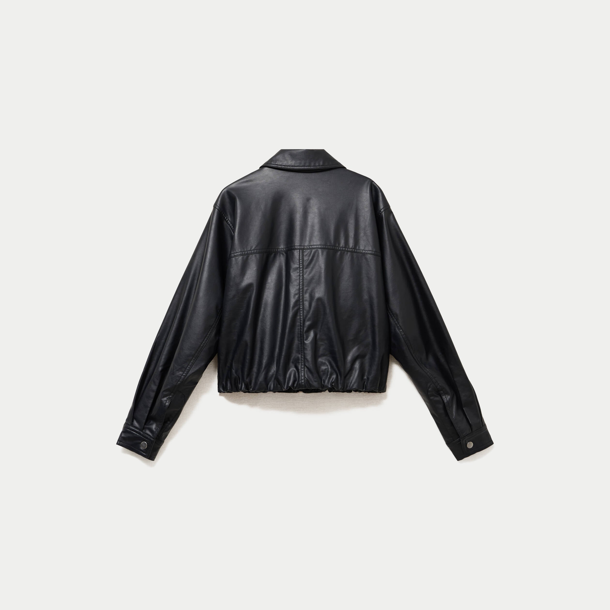 Bomber oversize noir femme