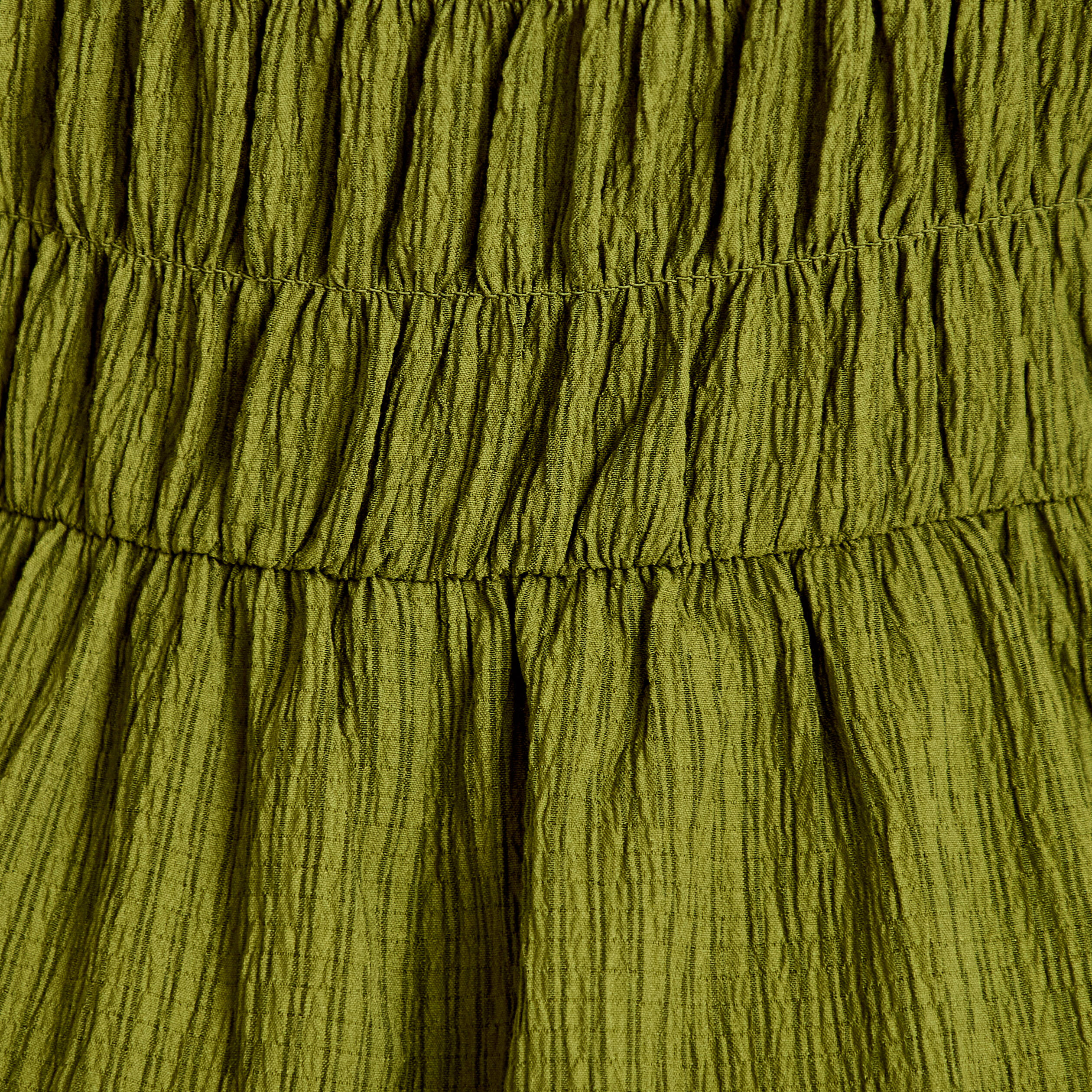 Combishort coupe flare vert kaki femme