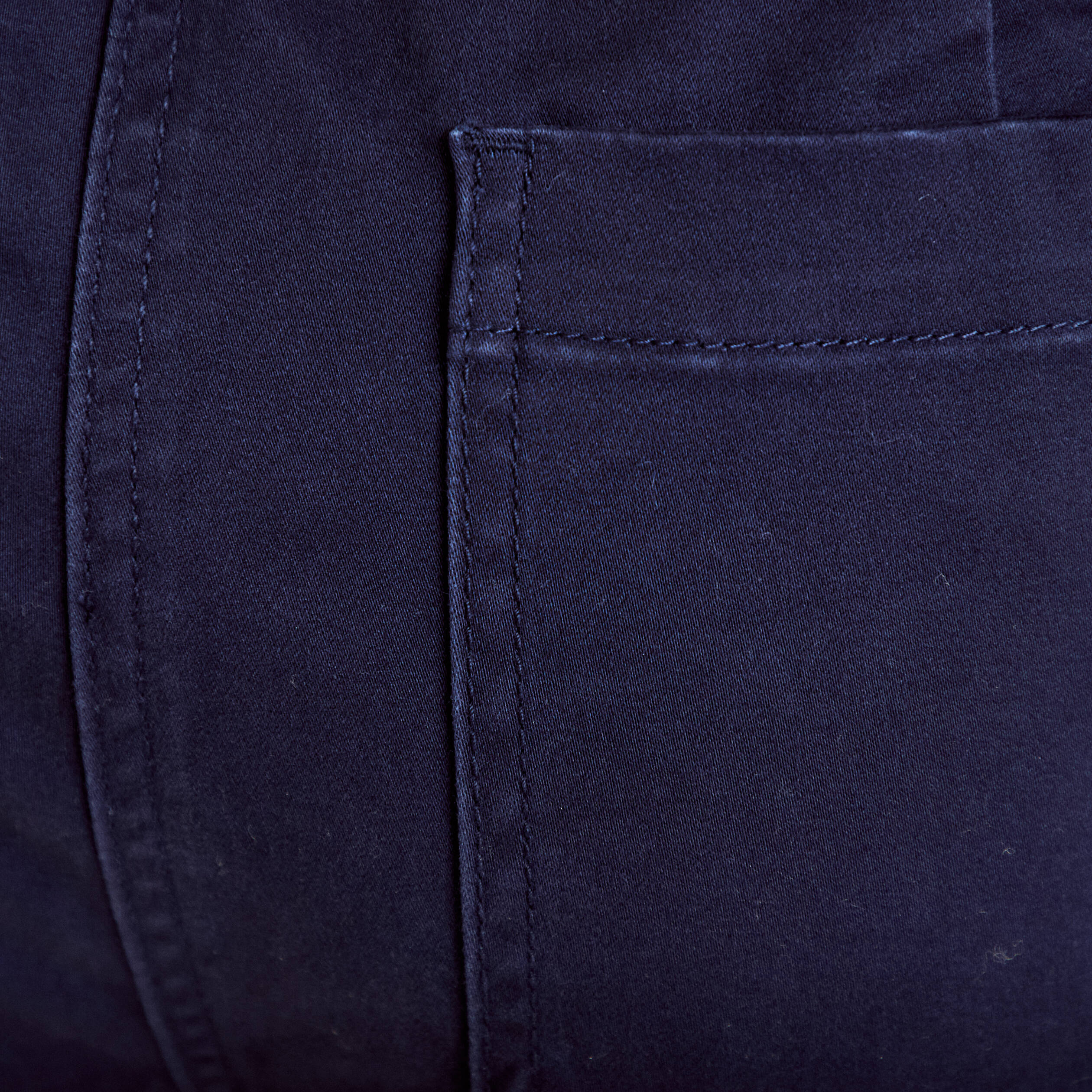 Pantalon chino avec ceinture amovible bleu marine femme