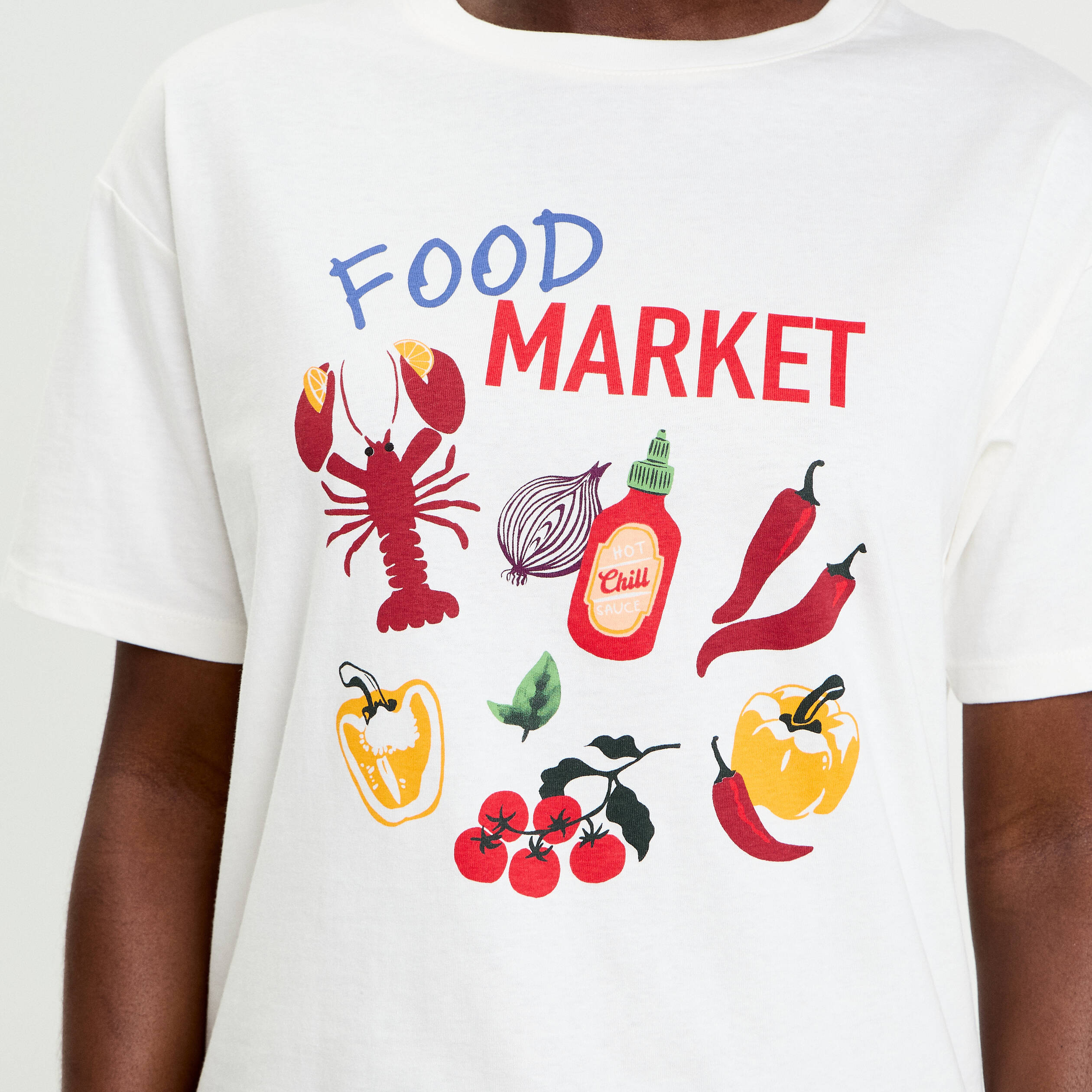 T-shirt manches courtes blanc femme