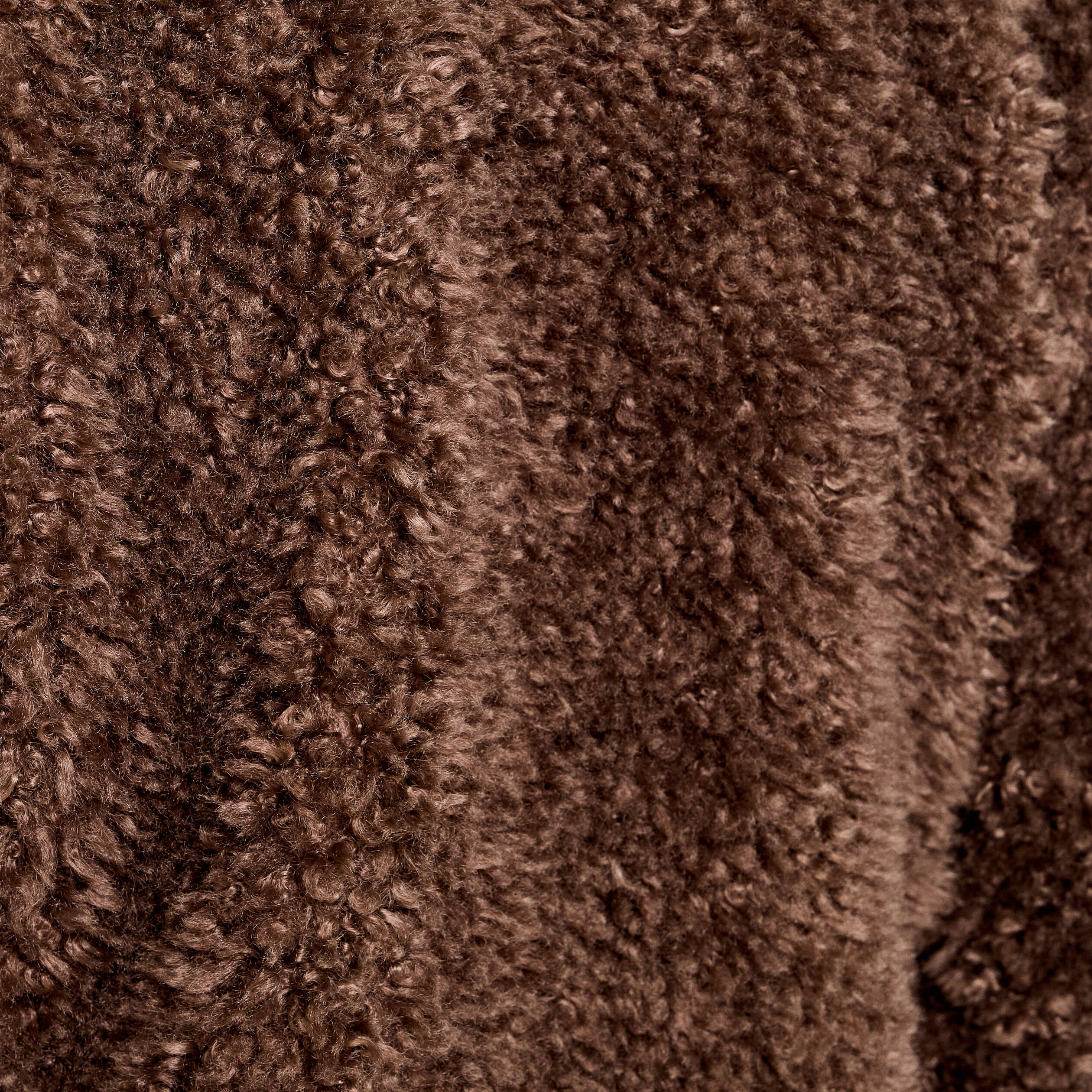 Manteau fausse fourrure marron femme