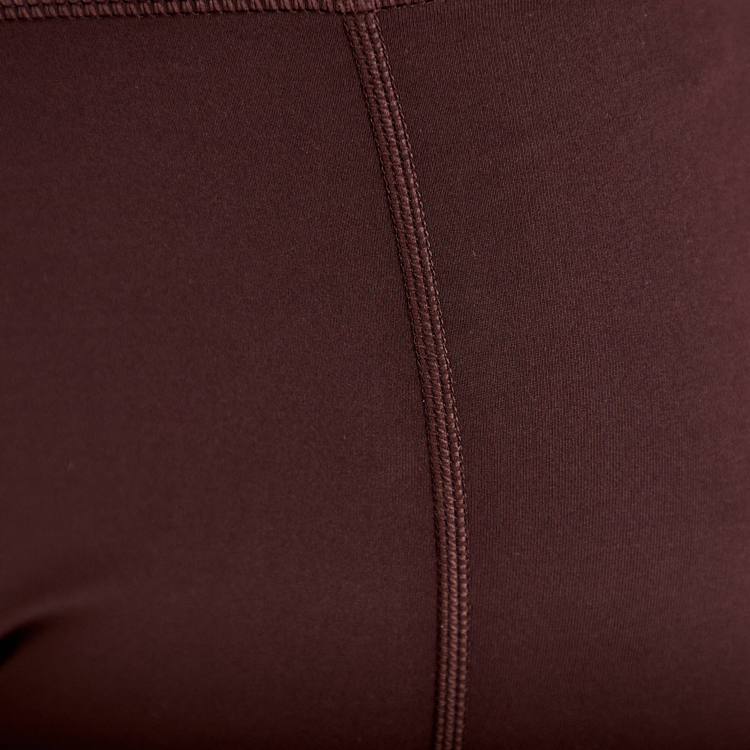 Legging taille haute marron fonc&eacute; femme
