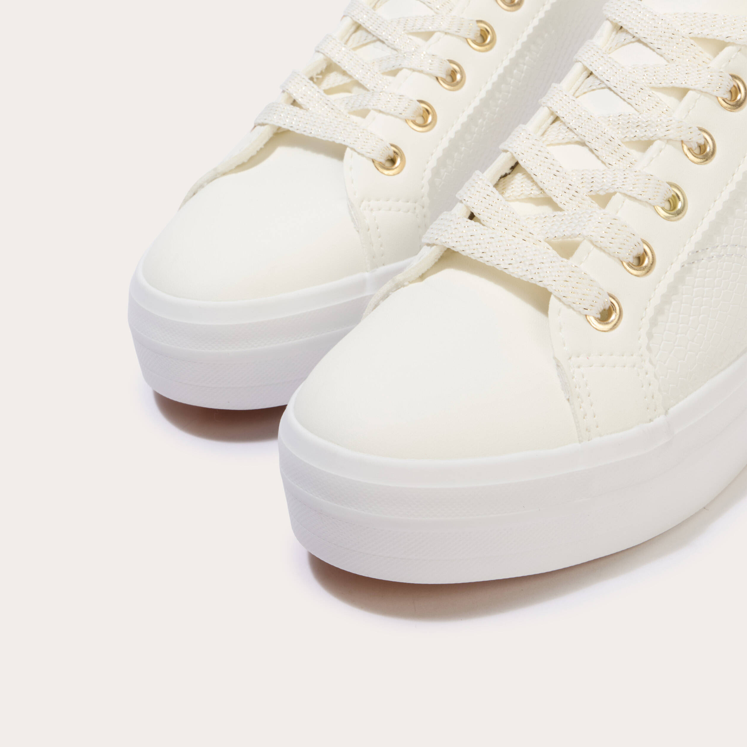 Basket ecru femme