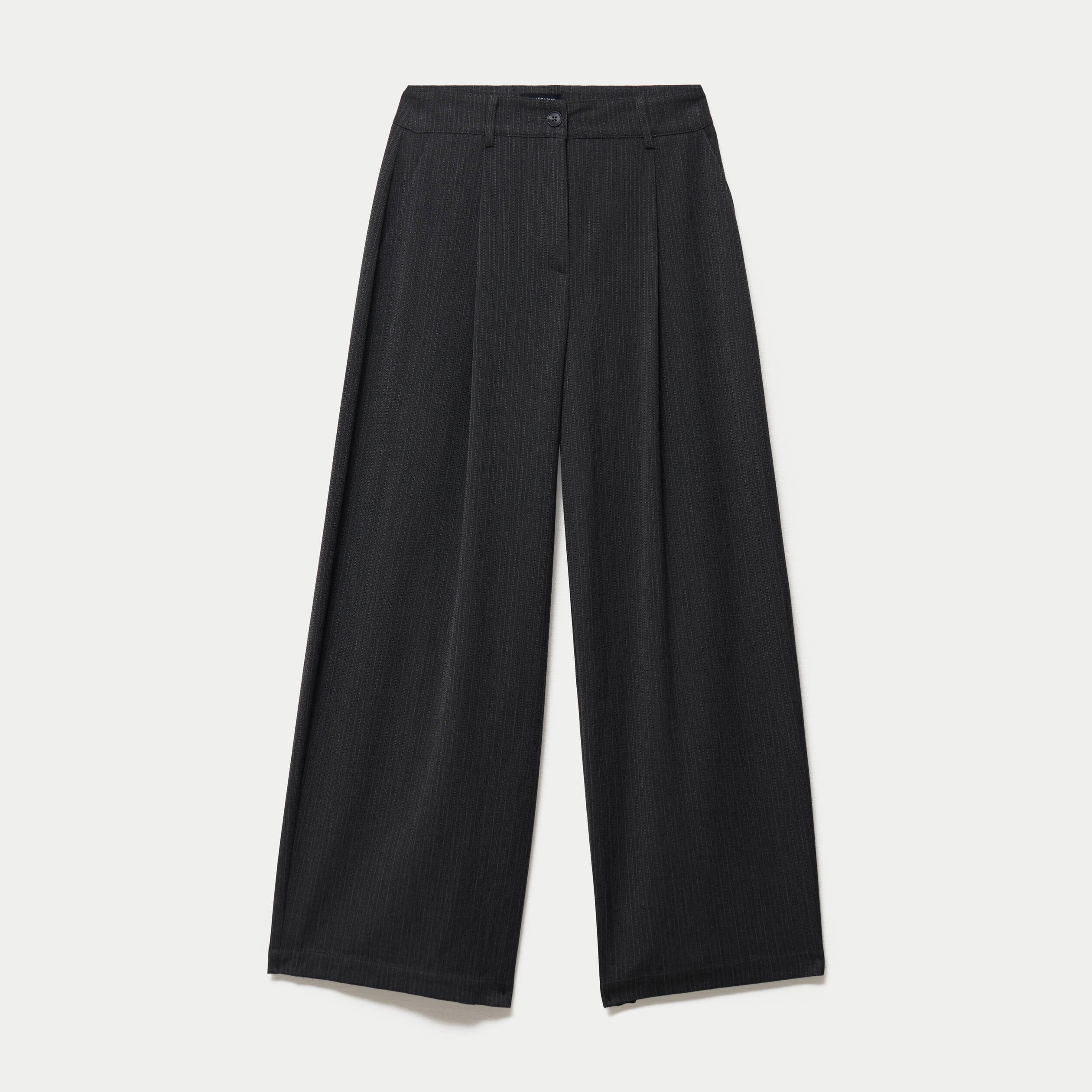 Pantalon bootcut taille haute gris fonc&eacute; femme