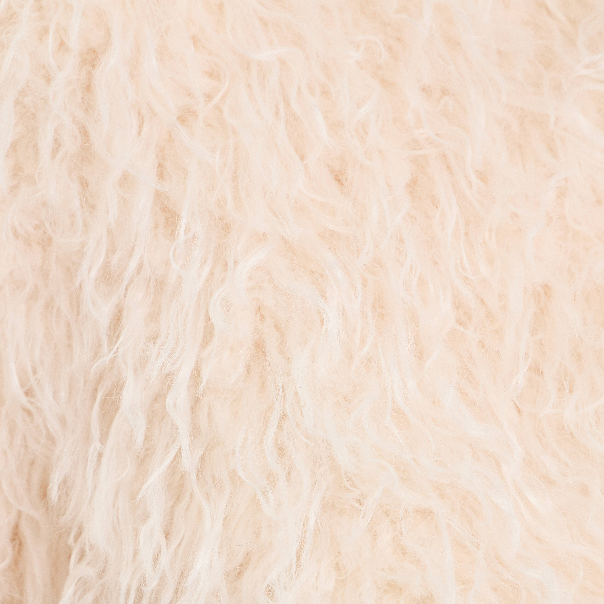 Veste fausse fourrure ecru femme
