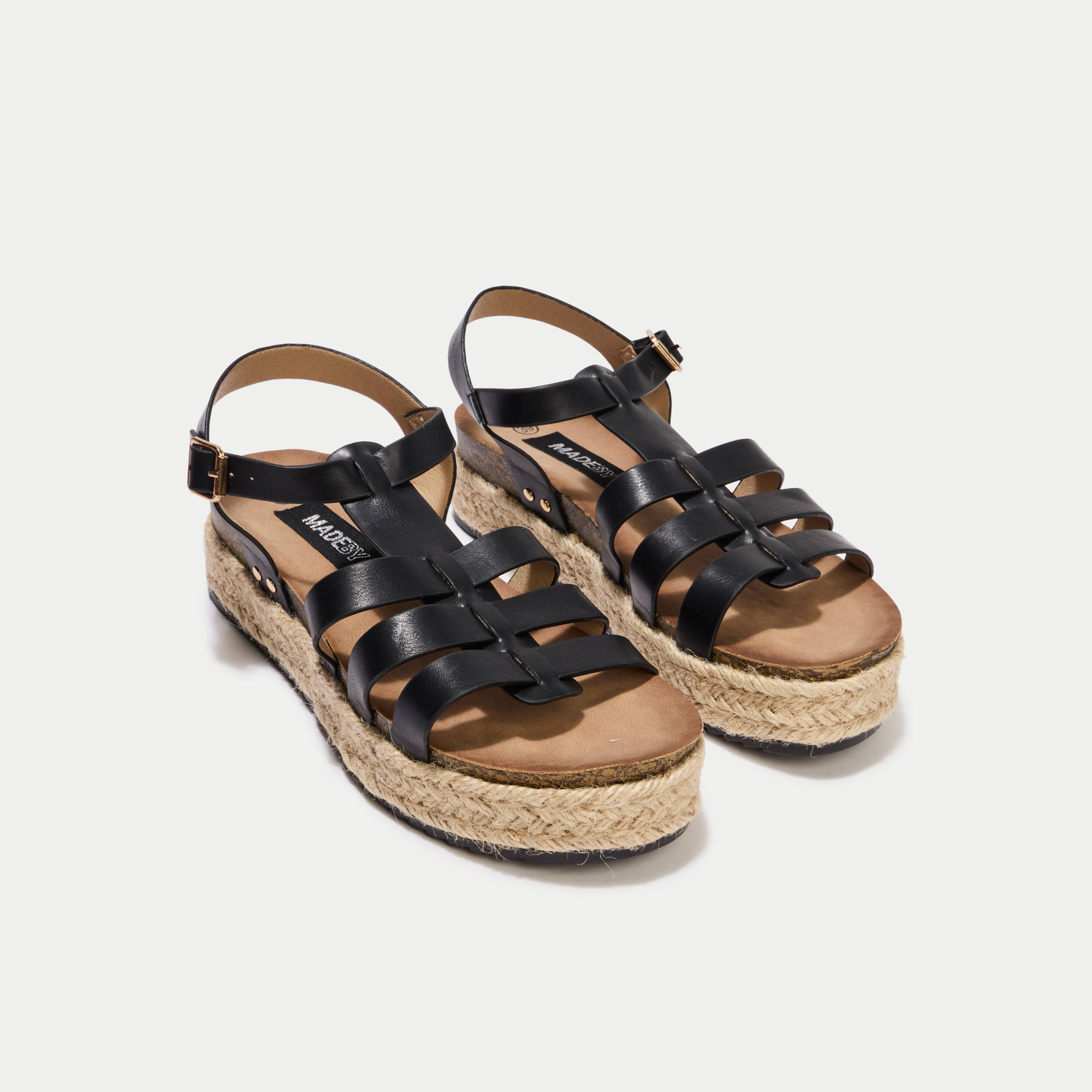 Sandales noir femme