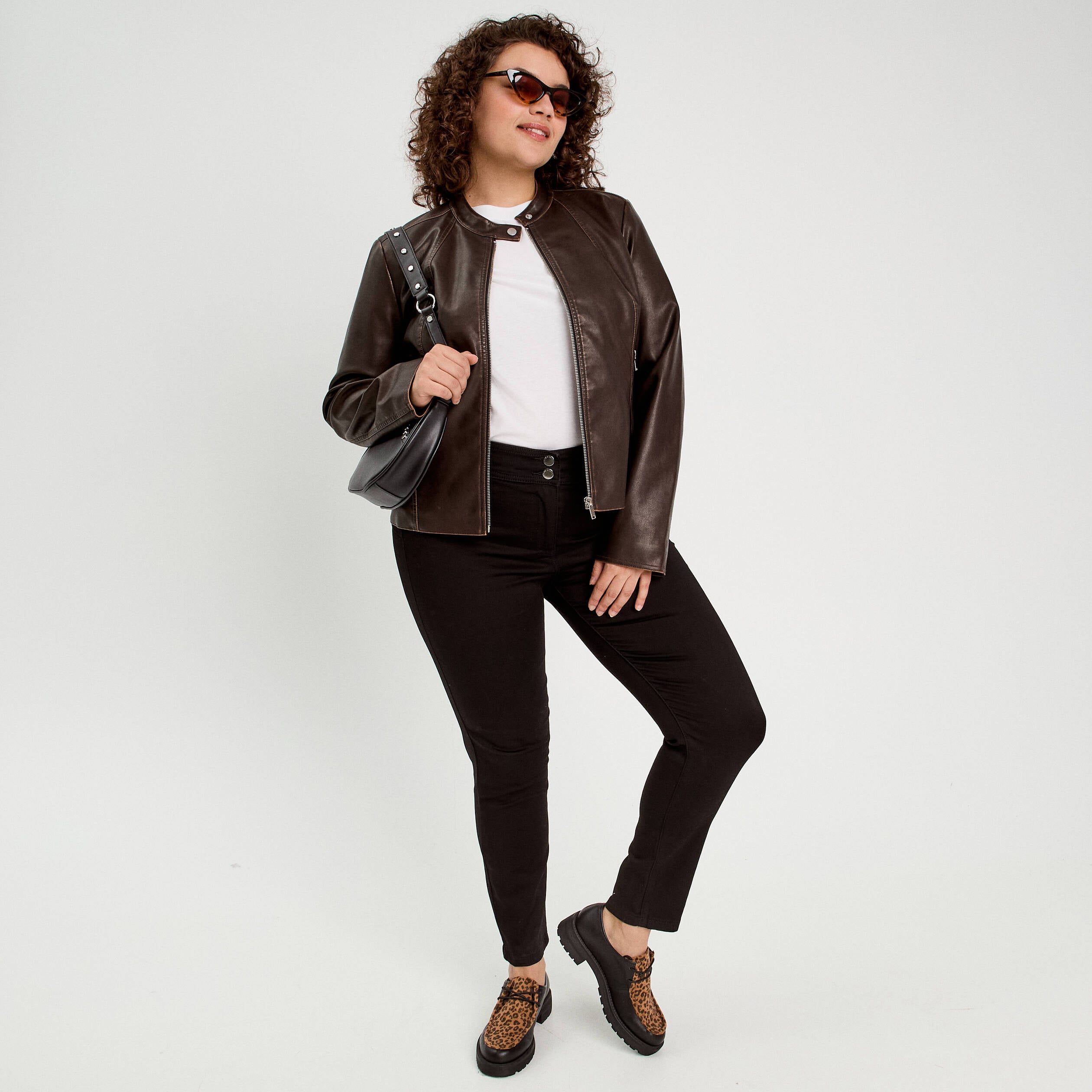 Jeans slim push-up denim noir femme
