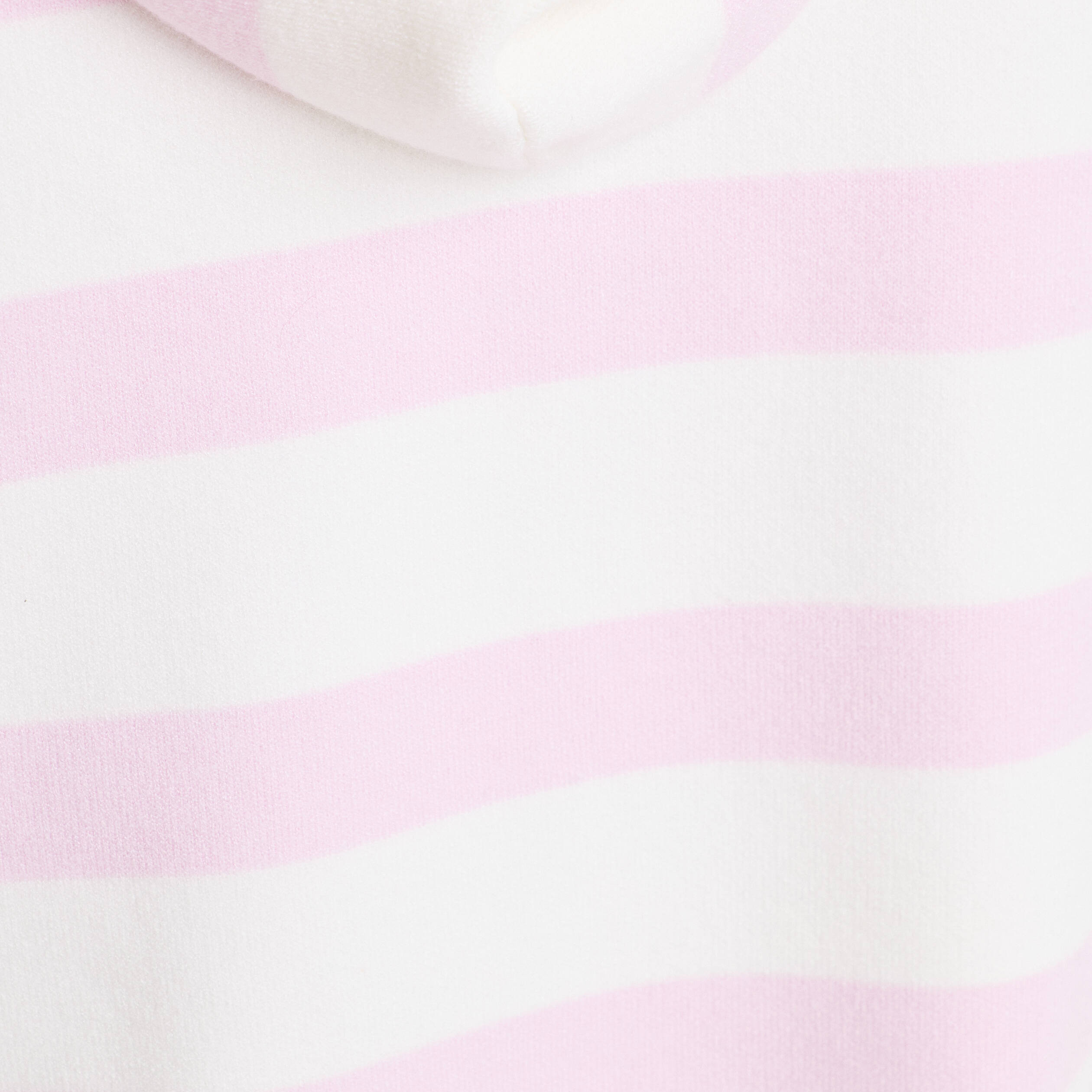 Pull &agrave; capuche manches longues rose poudr&eacute;e femme