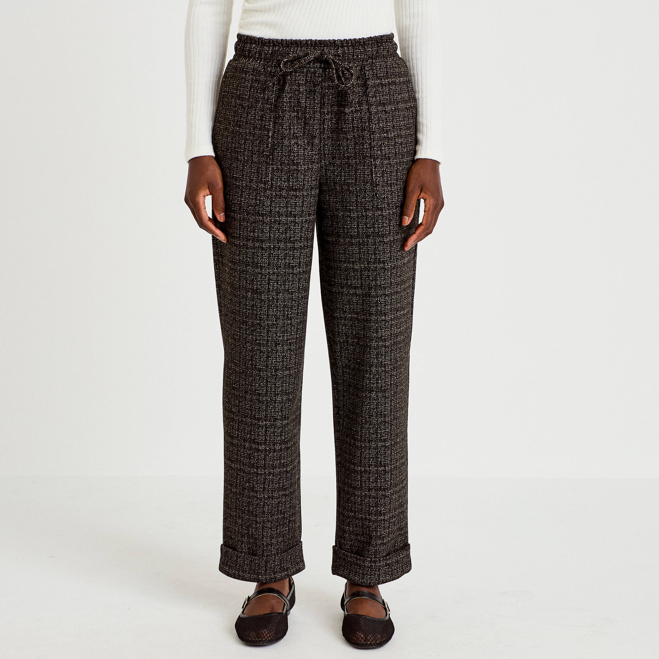 Pantalon jegging taille standard noir femme