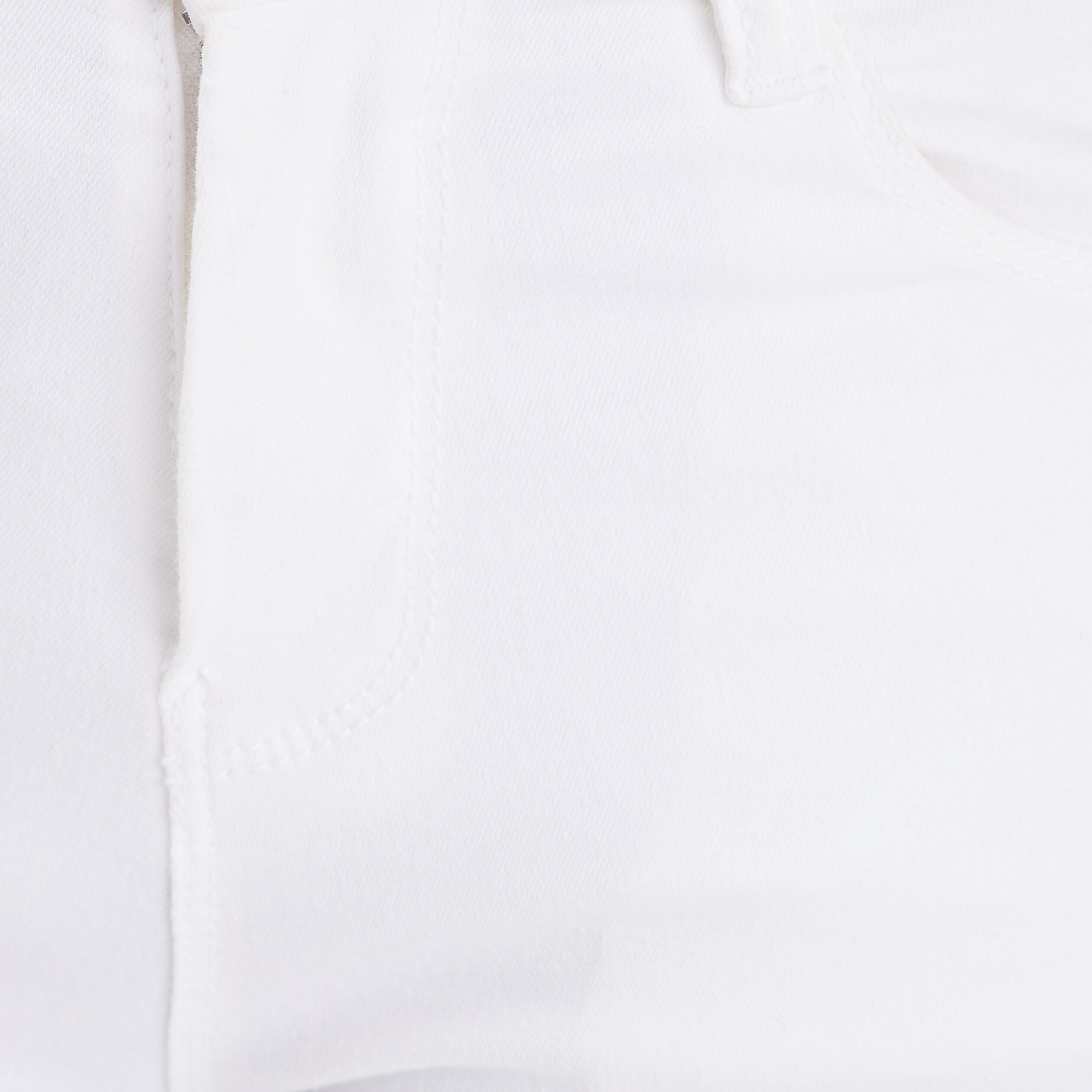 Jeans slim 5 poches blanc femme