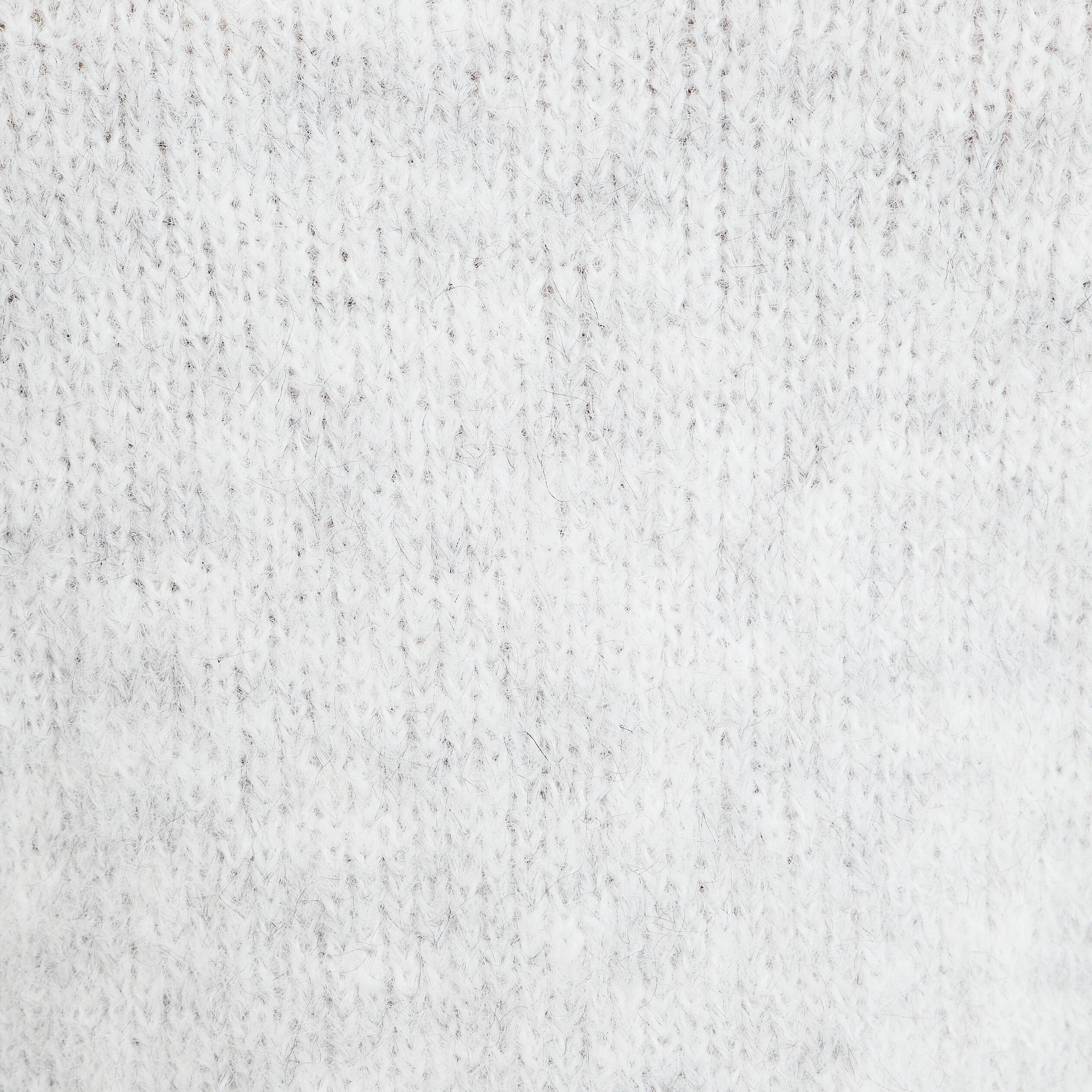 Pull col rond gris clair femme