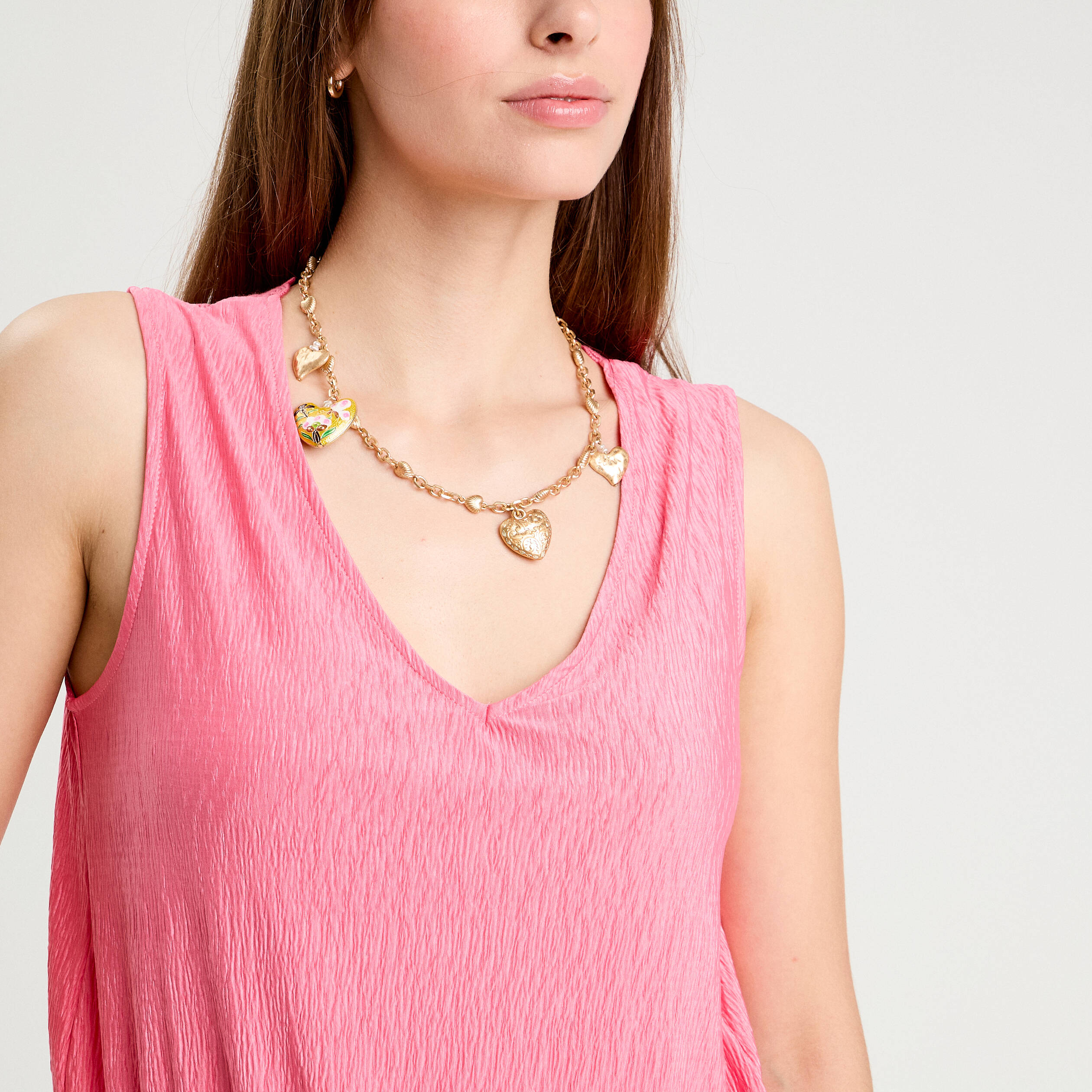 D&eacute;bardeur cintr&eacute; rose femme