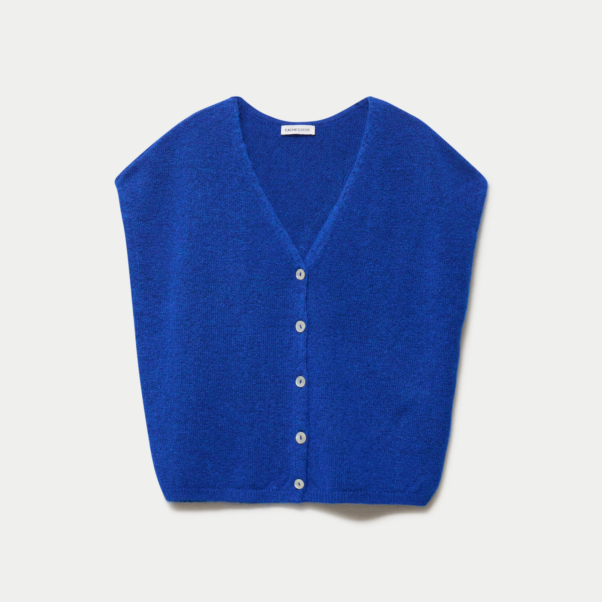 Gilet sans manches bleu electrique femme